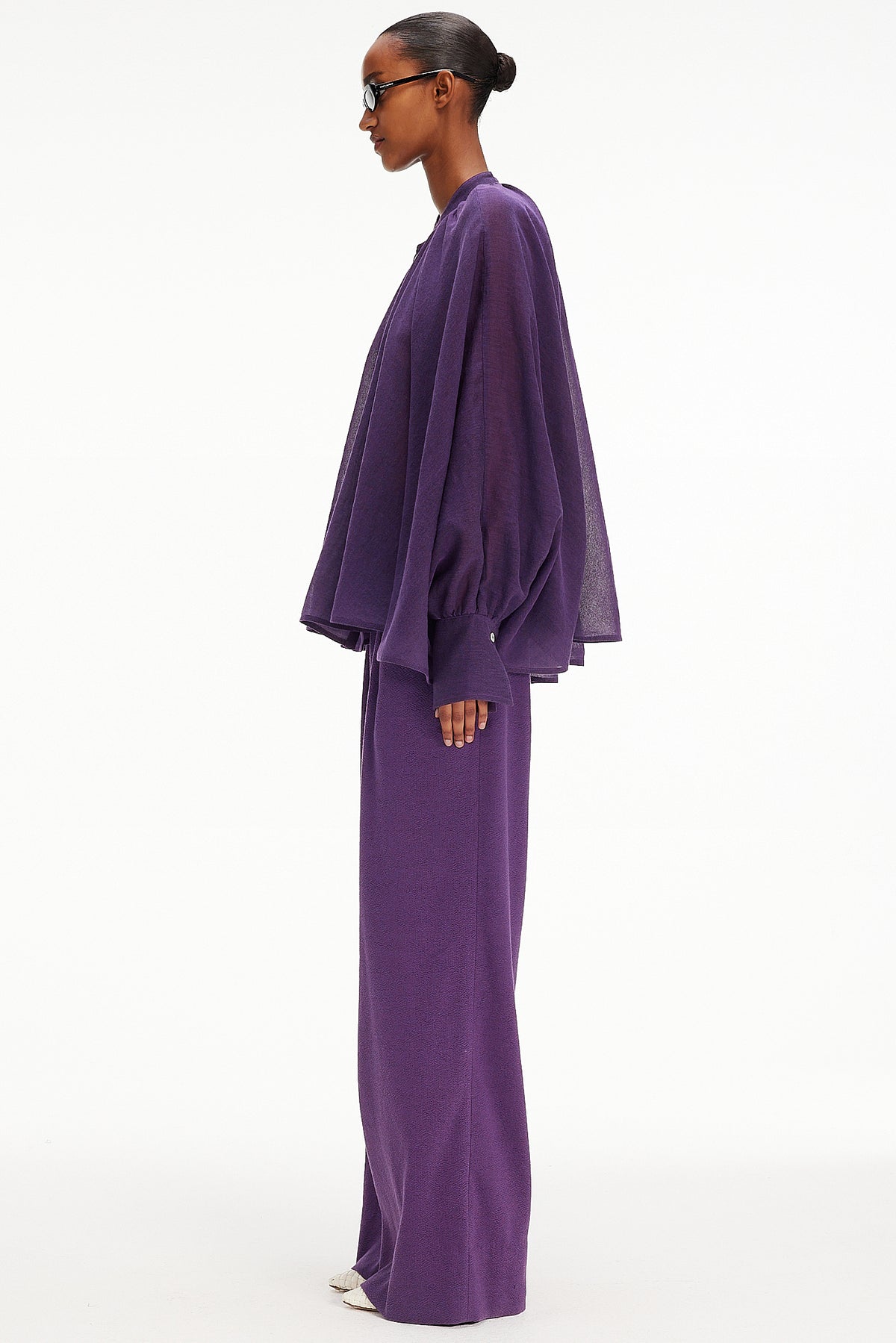 The Cape Blouse - Purple