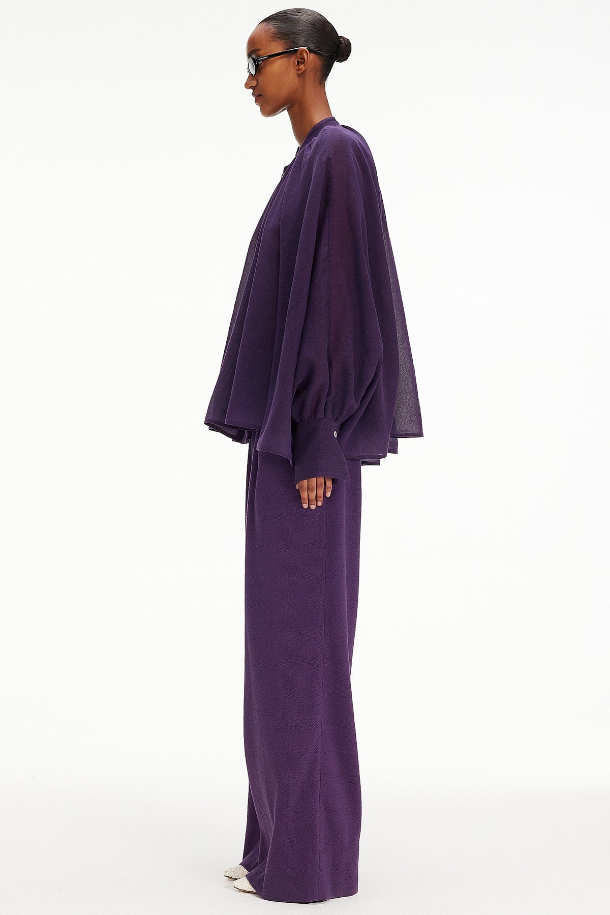 The Cape Blouse - Purple