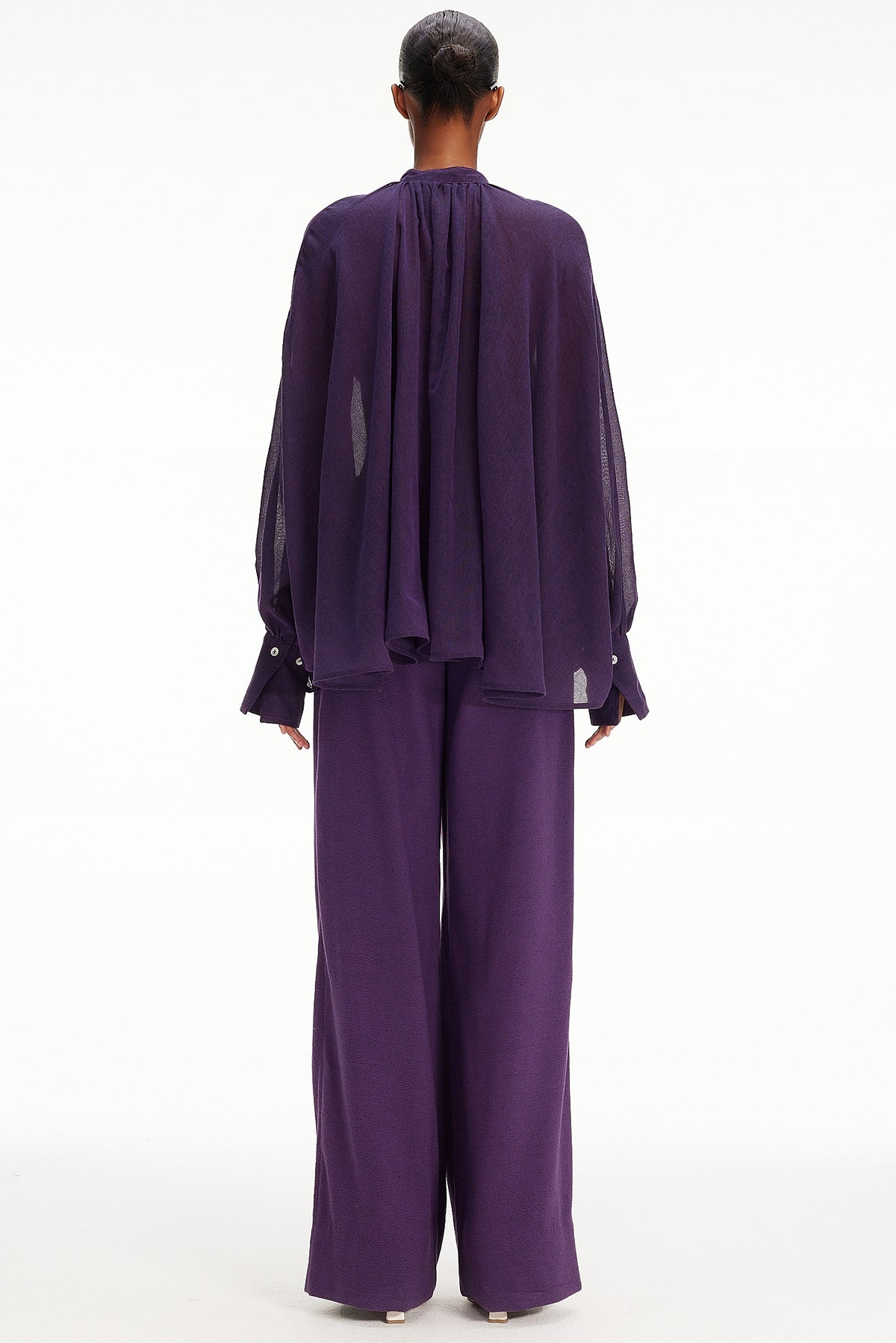 The Cape Blouse - Purple