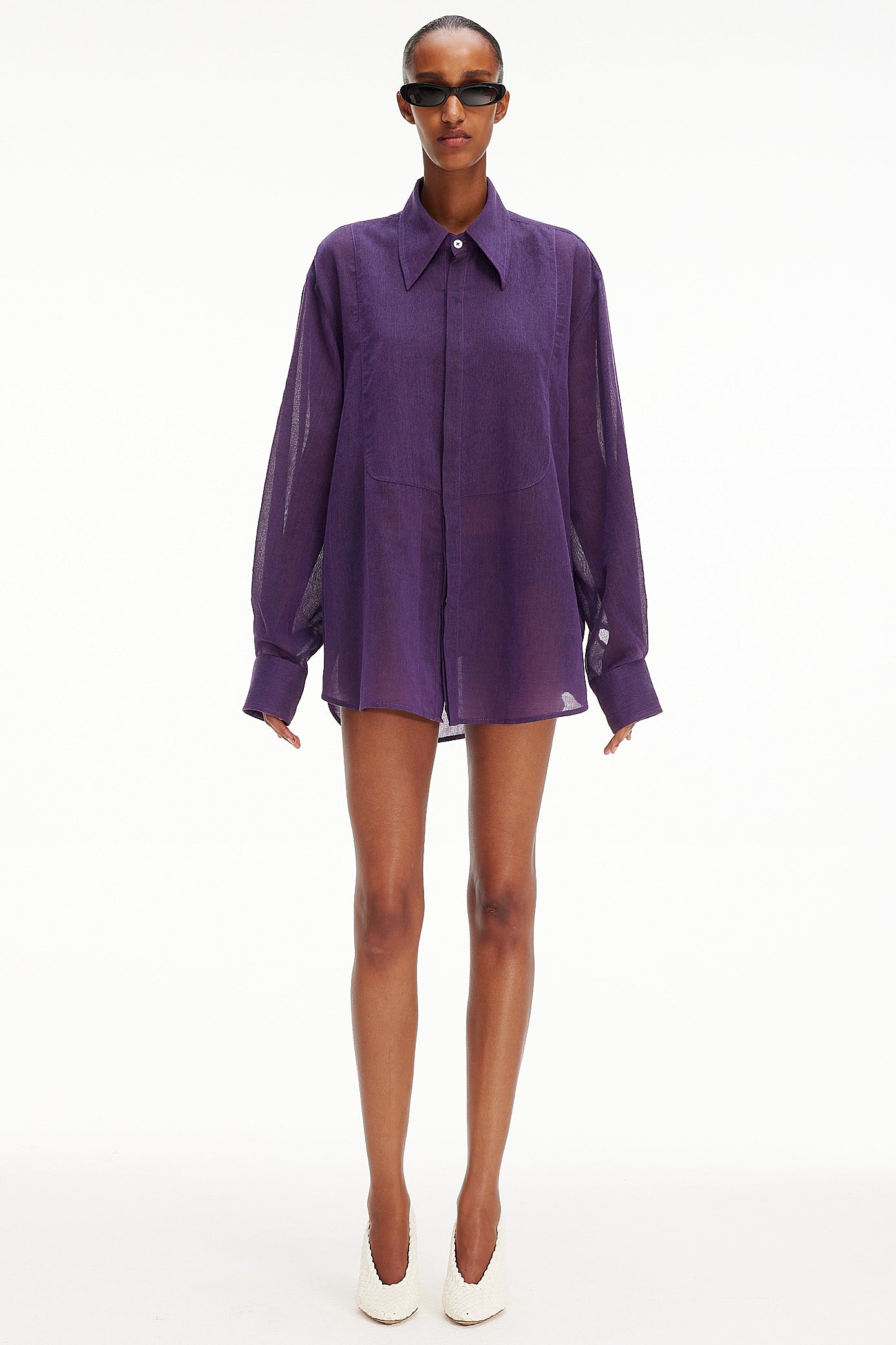The Tuxedo Shirt - Purple