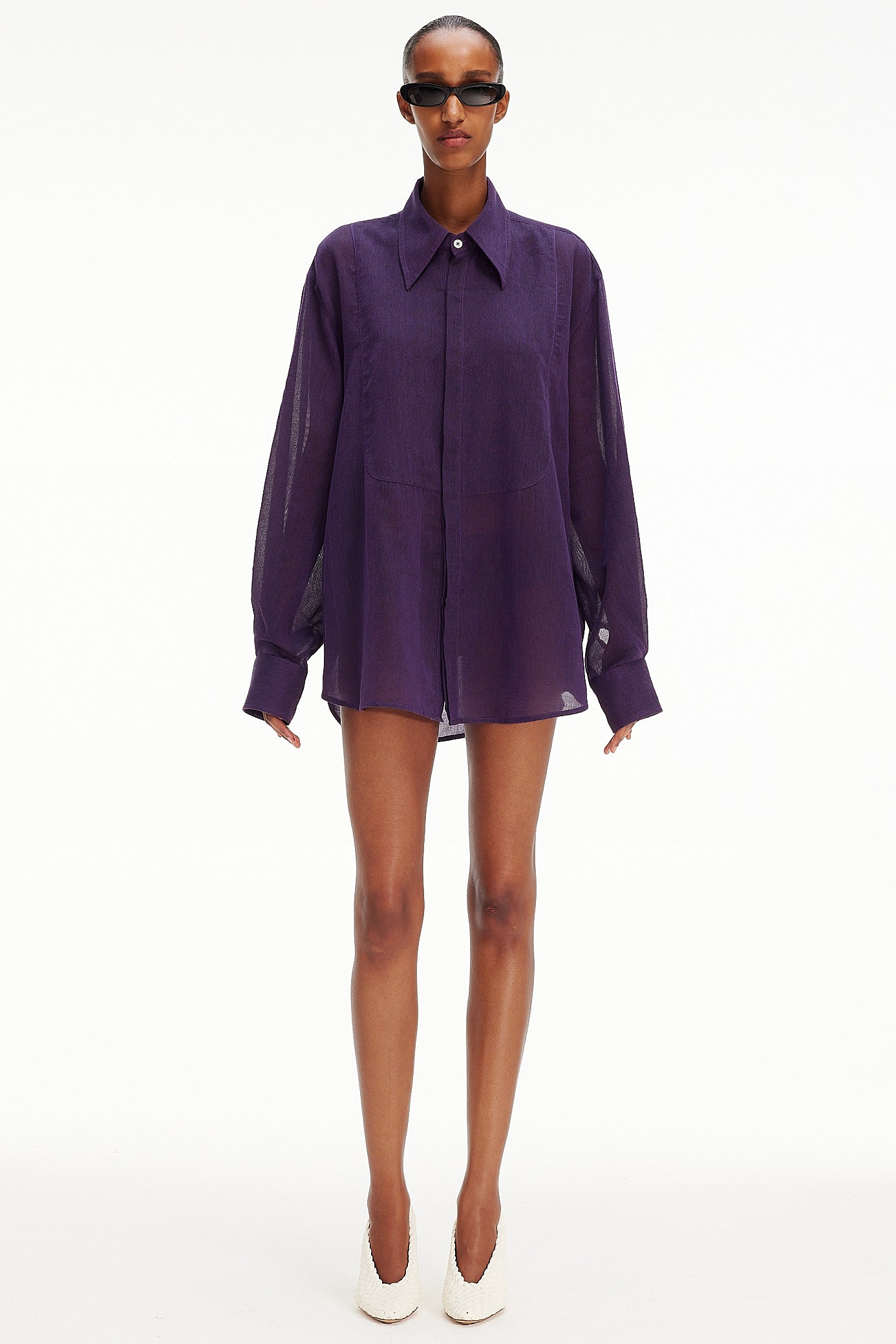 The Tuxedo Shirt - Purple