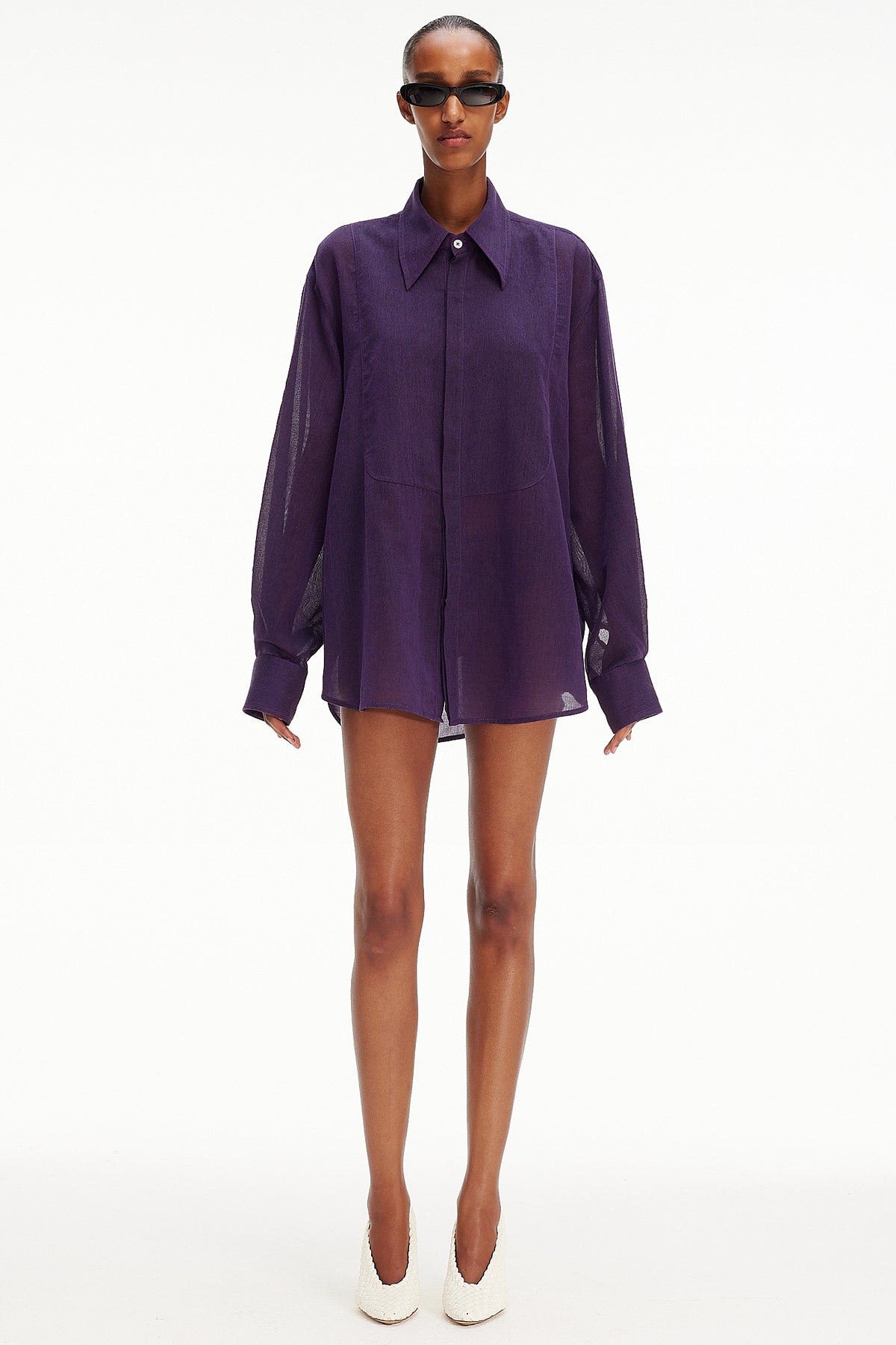 The Tuxedo Shirt - Purple