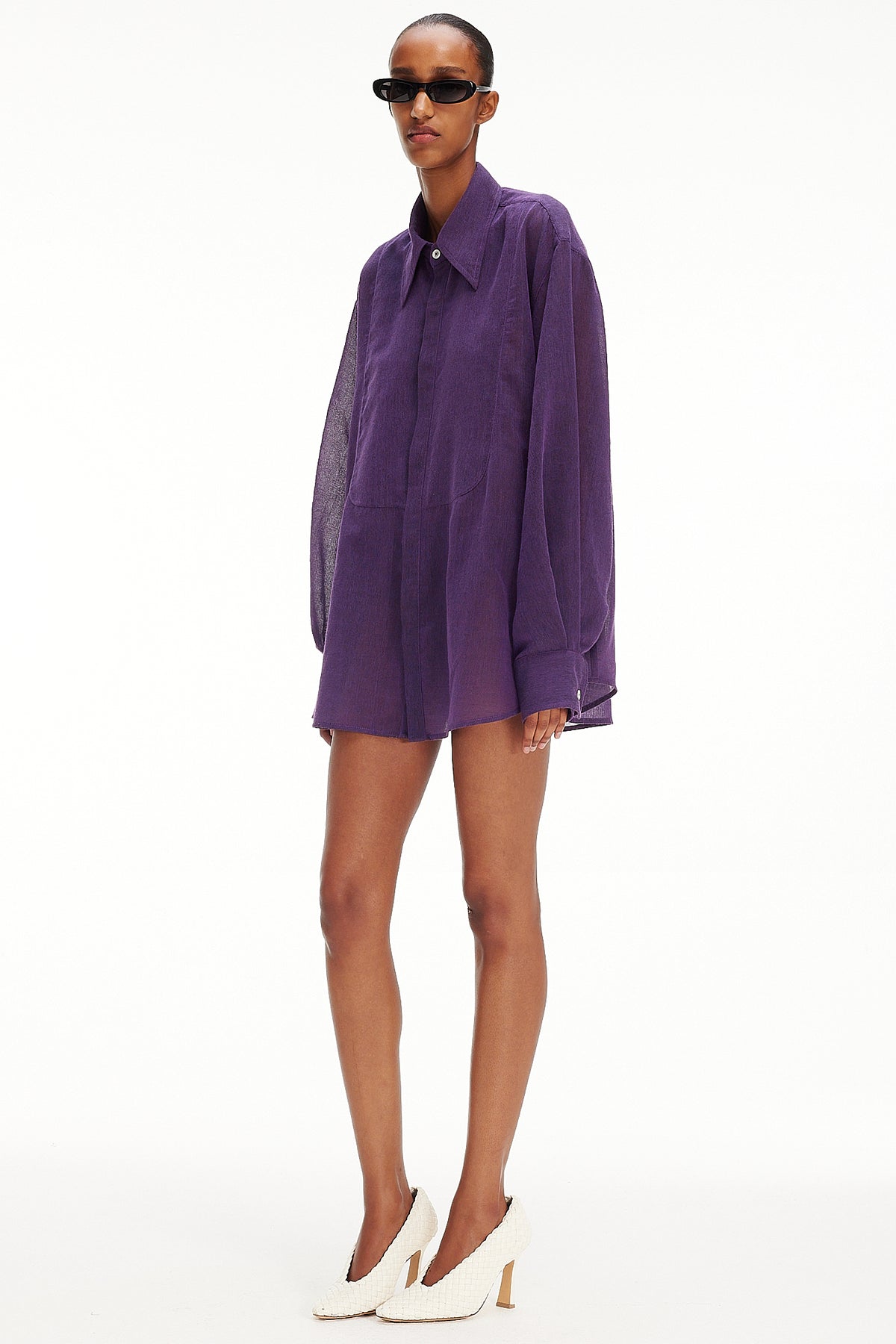 The Tuxedo Shirt - Purple