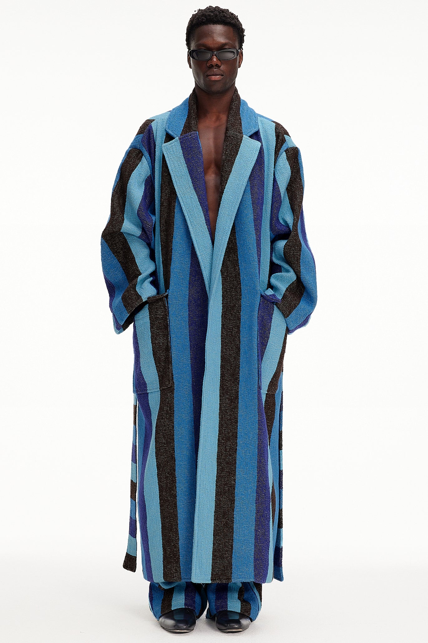 The Blanket Coat : Stripe 57 Boucle