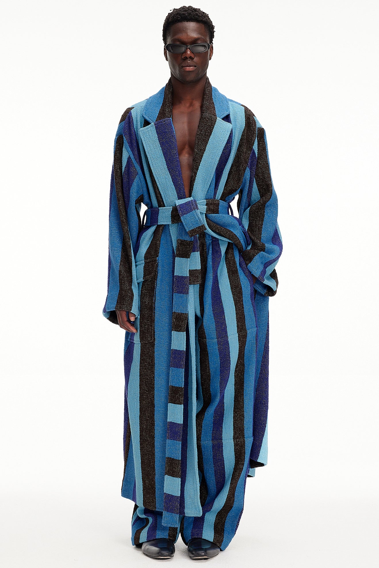 The Blanket Coat : Stripe 57 Boucle