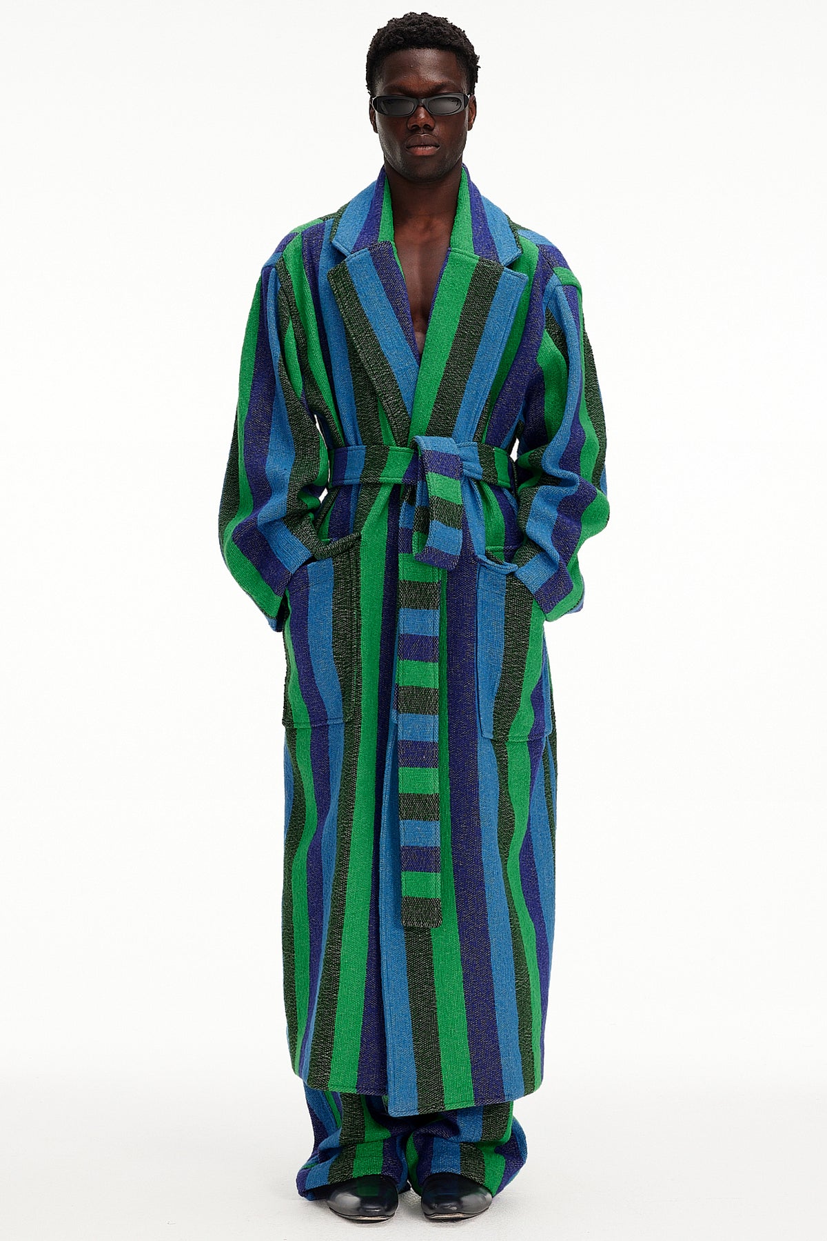 The Blanket Coat : Stripe 64 Boucle
