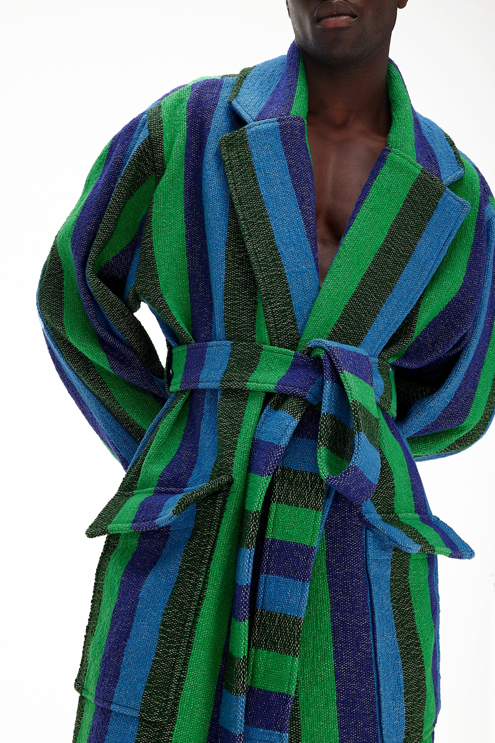 The Blanket Coat : Stripe 64 Boucle