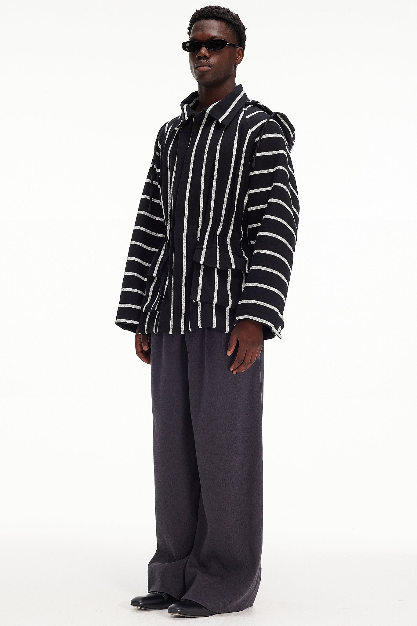 The Cropped Parka : Black + White