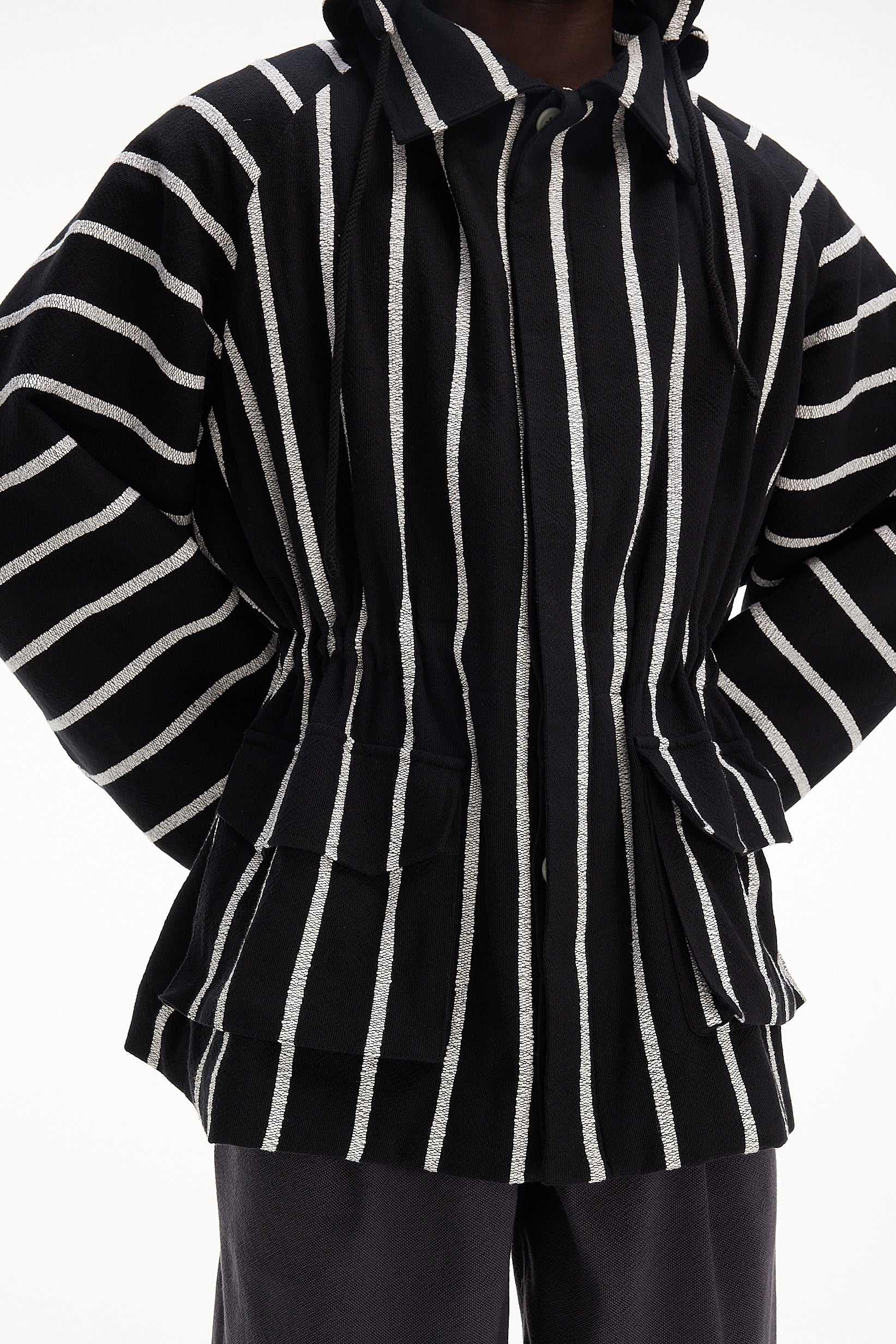 The Cropped Parka : Black + White