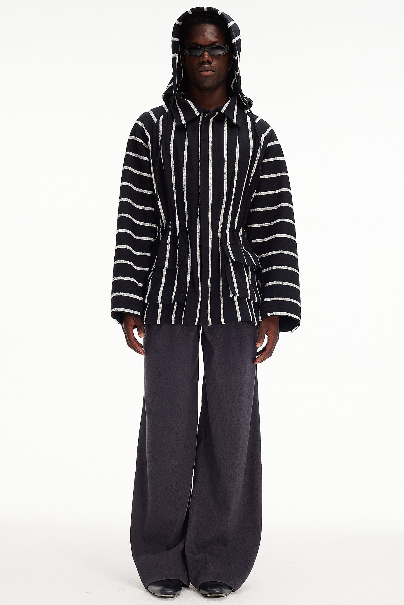The Cropped Parka : Black + White