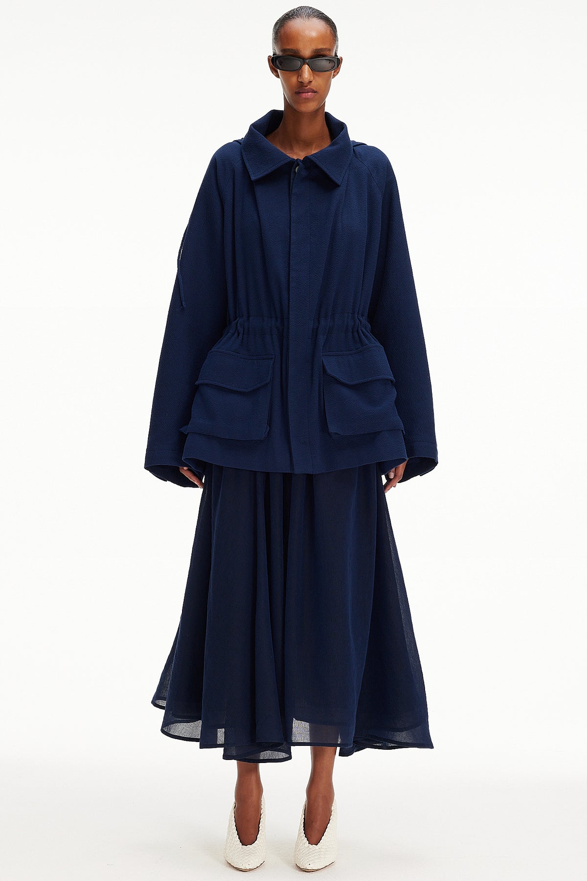The Cropped Parka : Navy