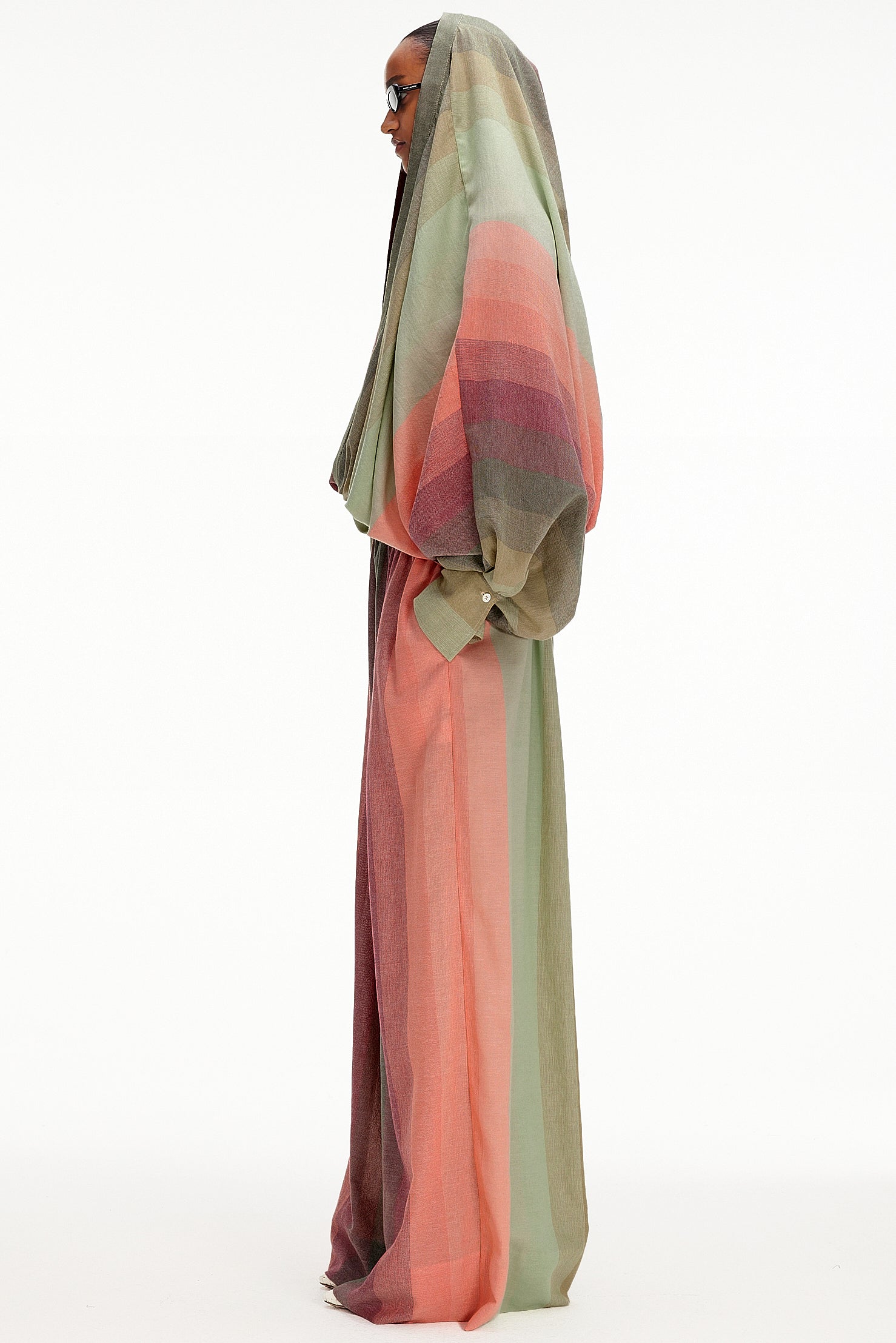 The Wide Leg Pant - Stripe 109