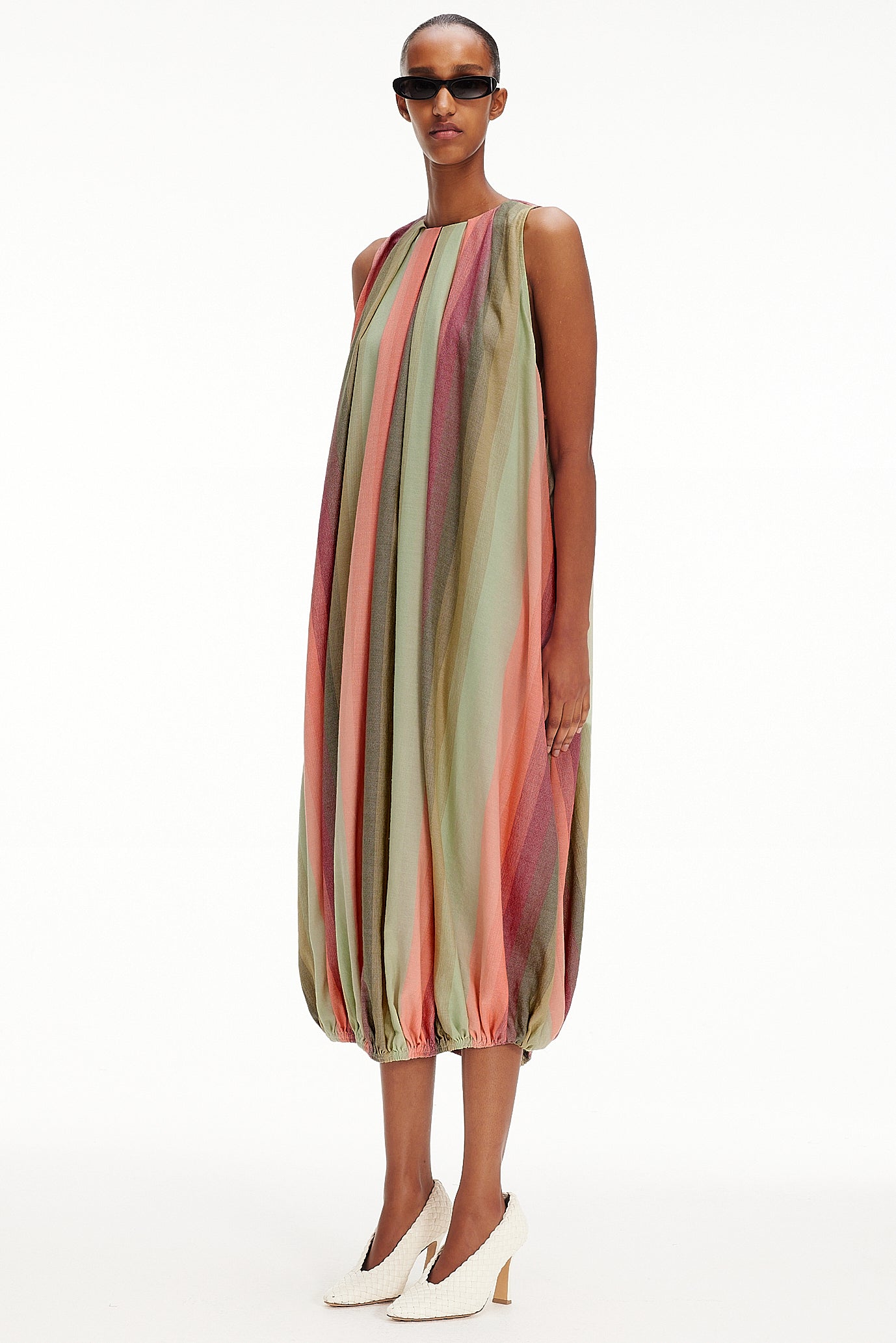 The Balloon Dress - Stripe 107