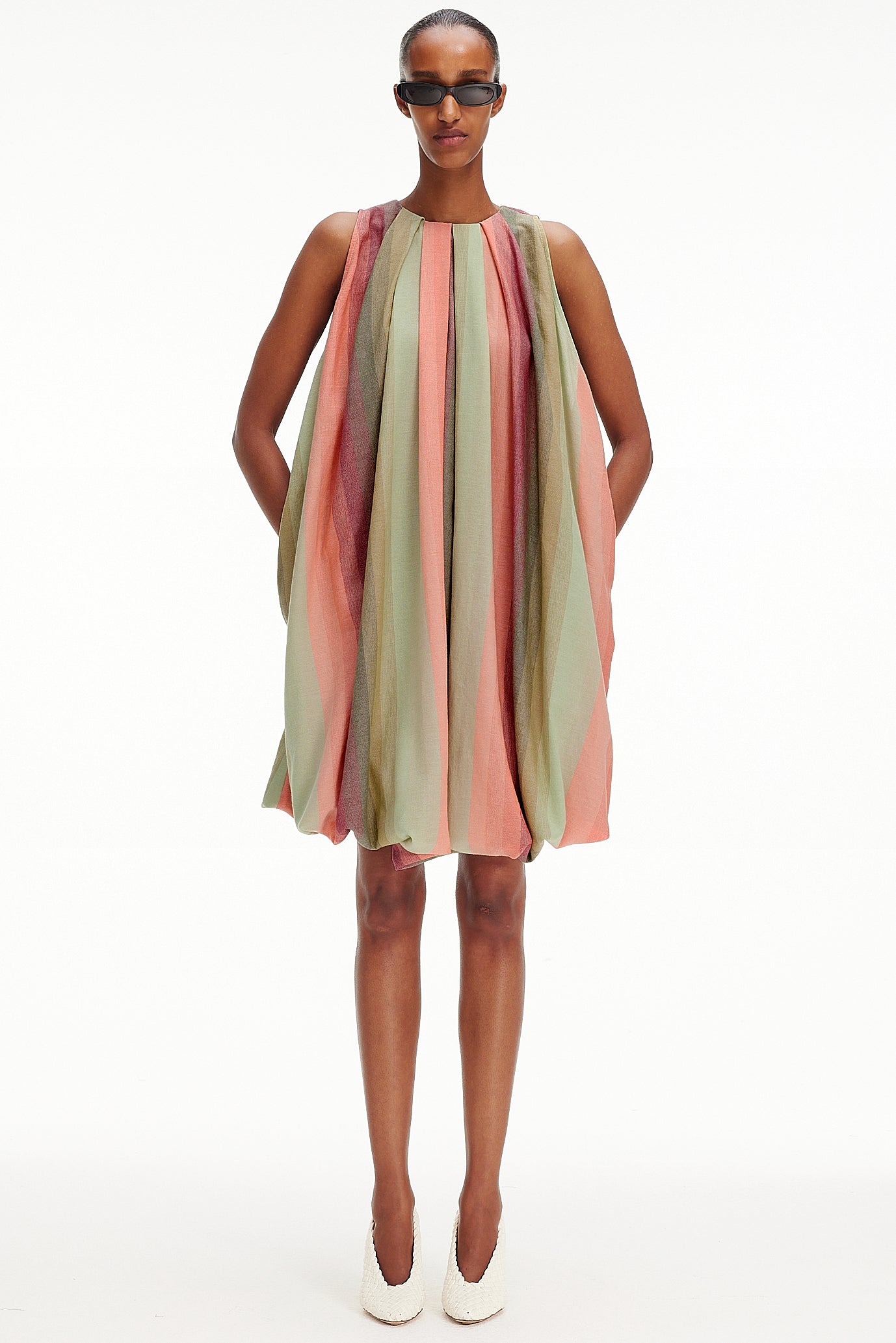 The Balloon Dress - Stripe 107