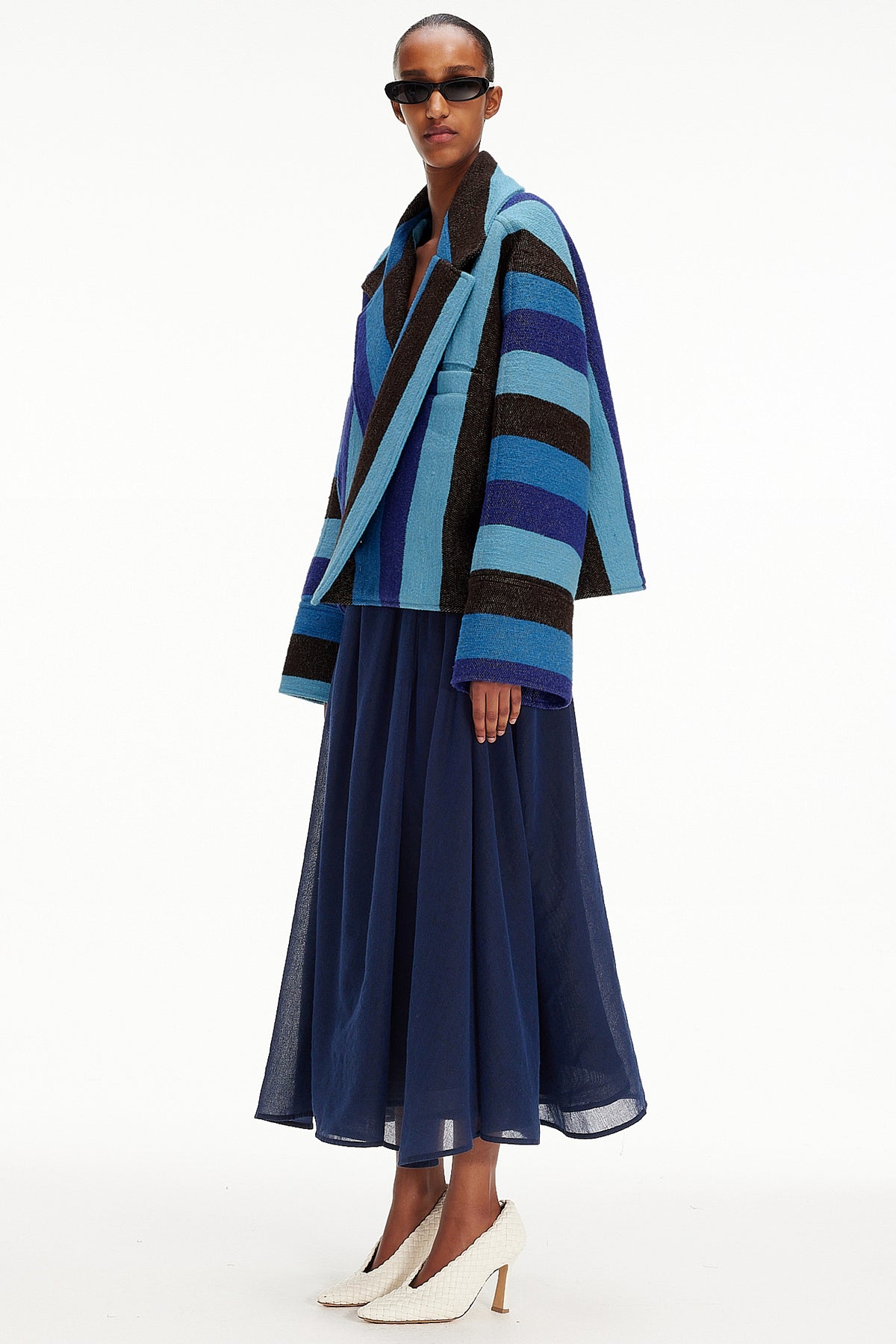 The Cropped Jacket : Stripe 57 Boucle