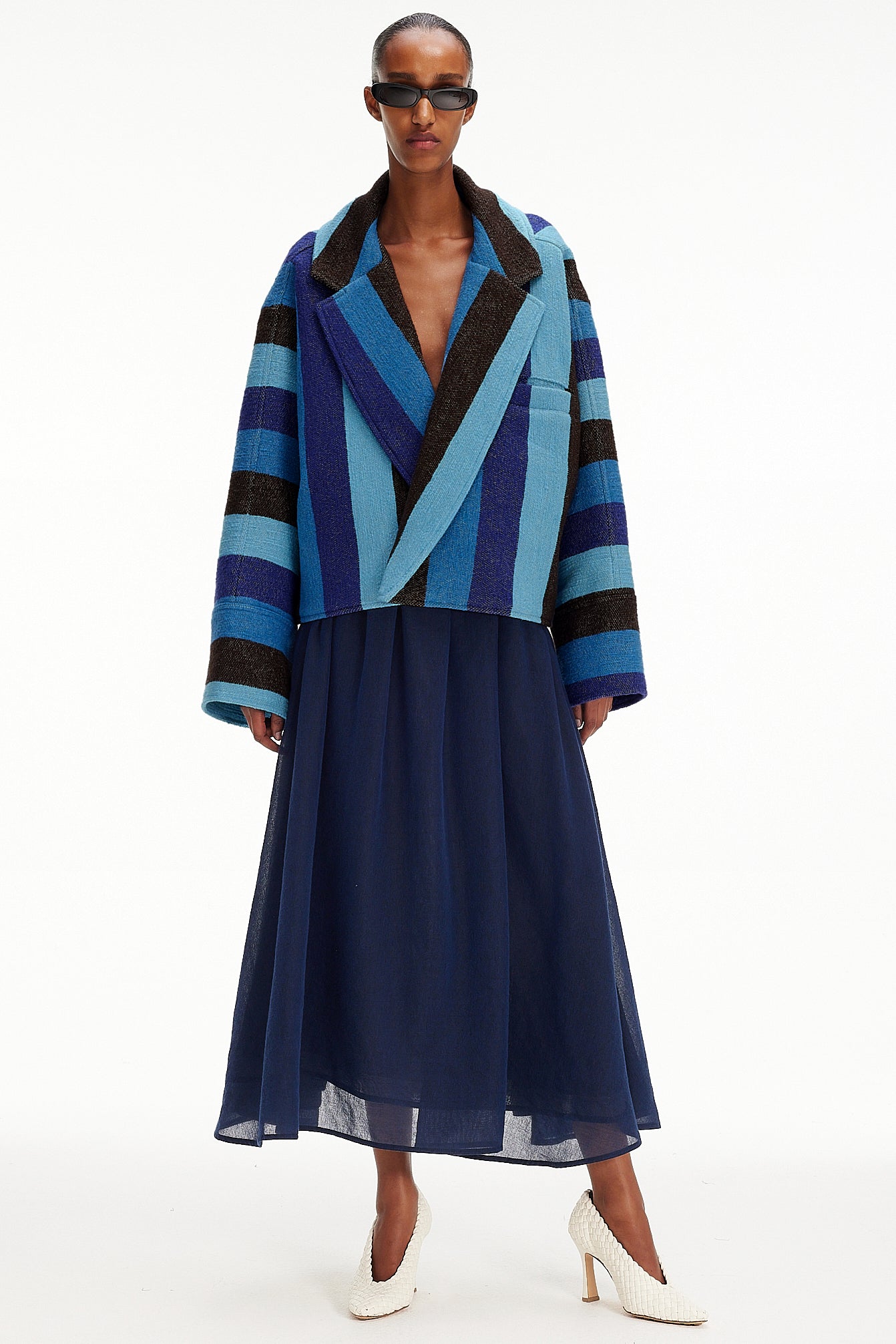 The Cropped Jacket : Stripe 57 Boucle