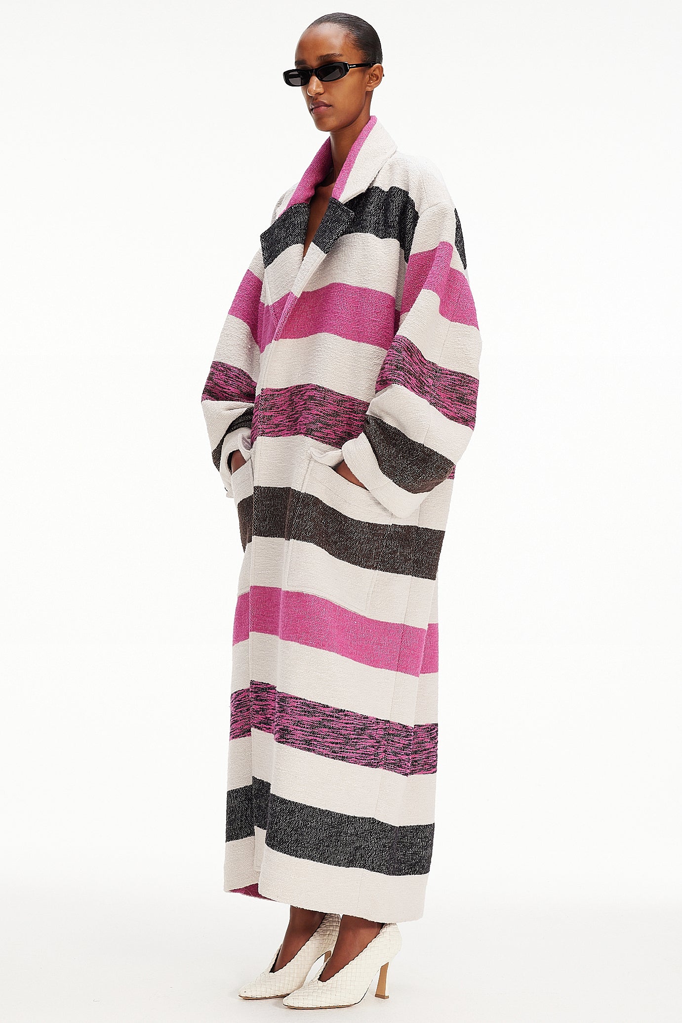 The Blanket Coat : Stripe 75 Boucle