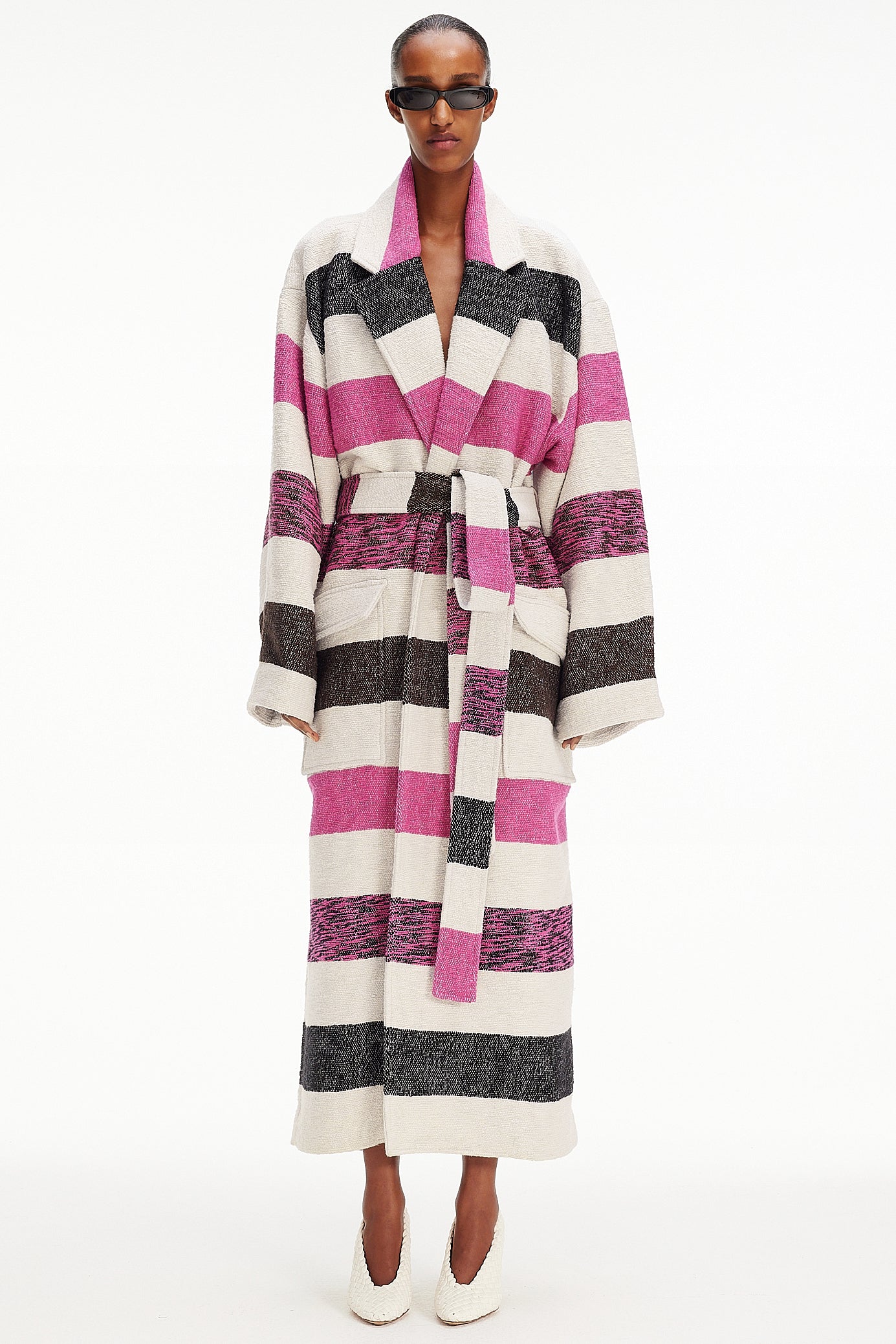 The Blanket Coat : Stripe 75 Boucle