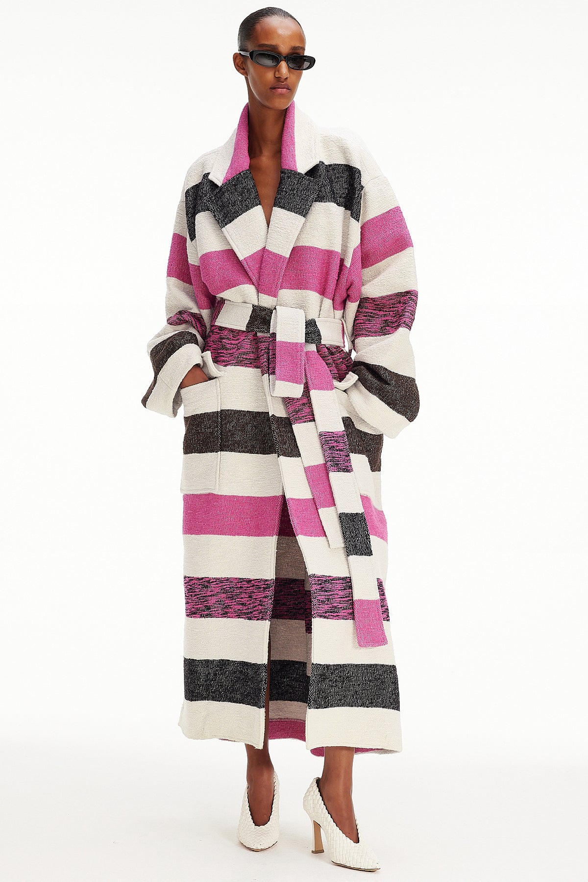 The Blanket Coat : Stripe 75 Boucle