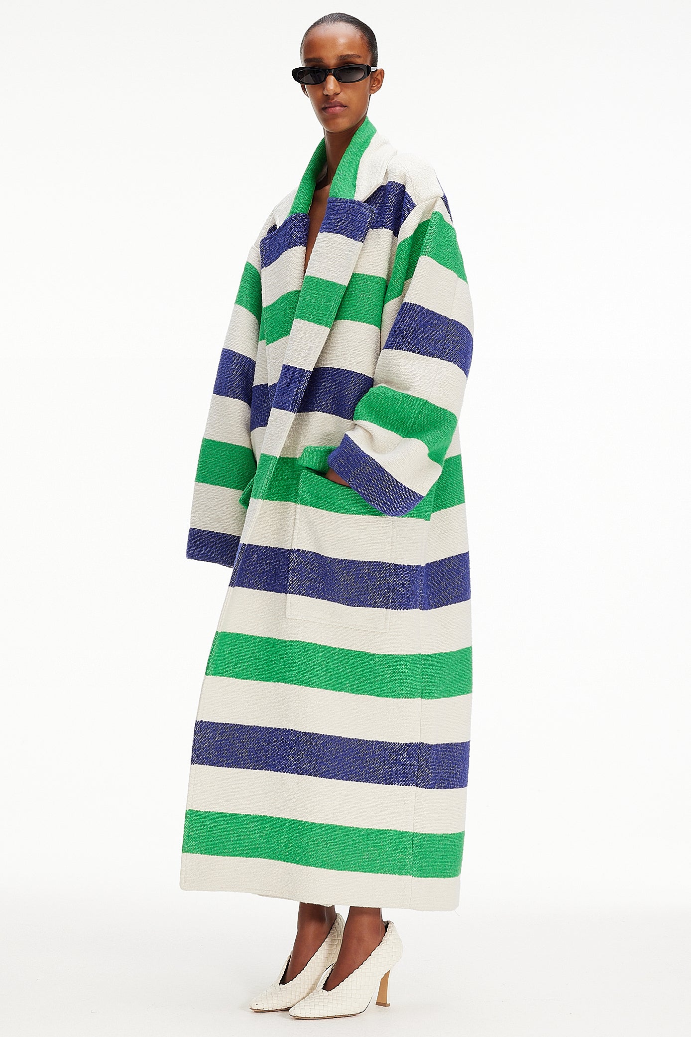 The Blanket Coat : Stripe 72 Boucle