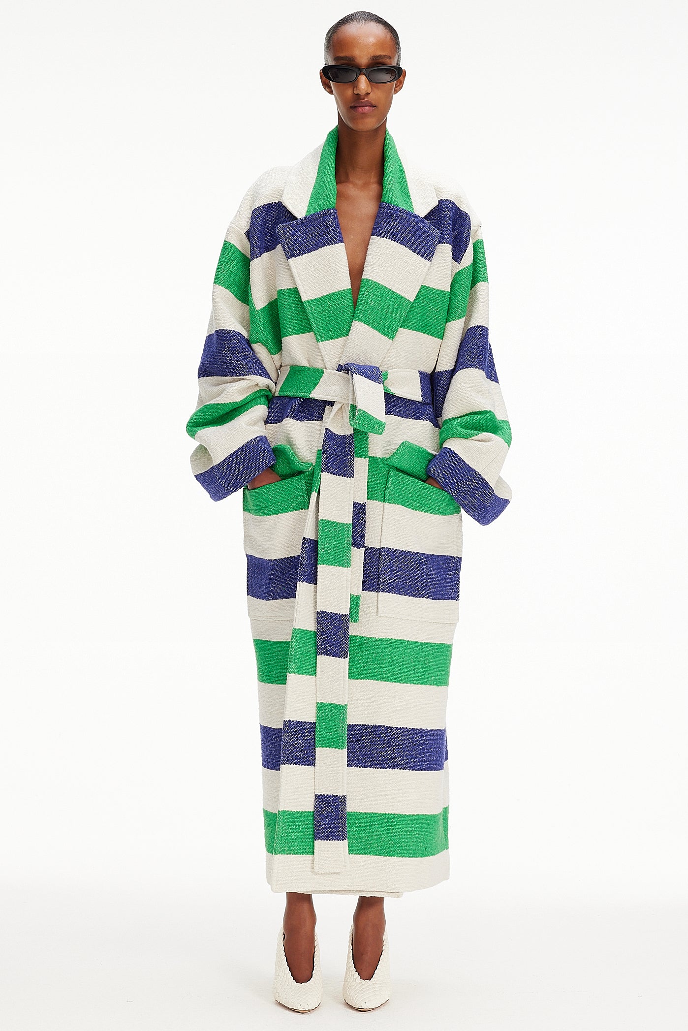 The Blanket Coat : Stripe 72 Boucle