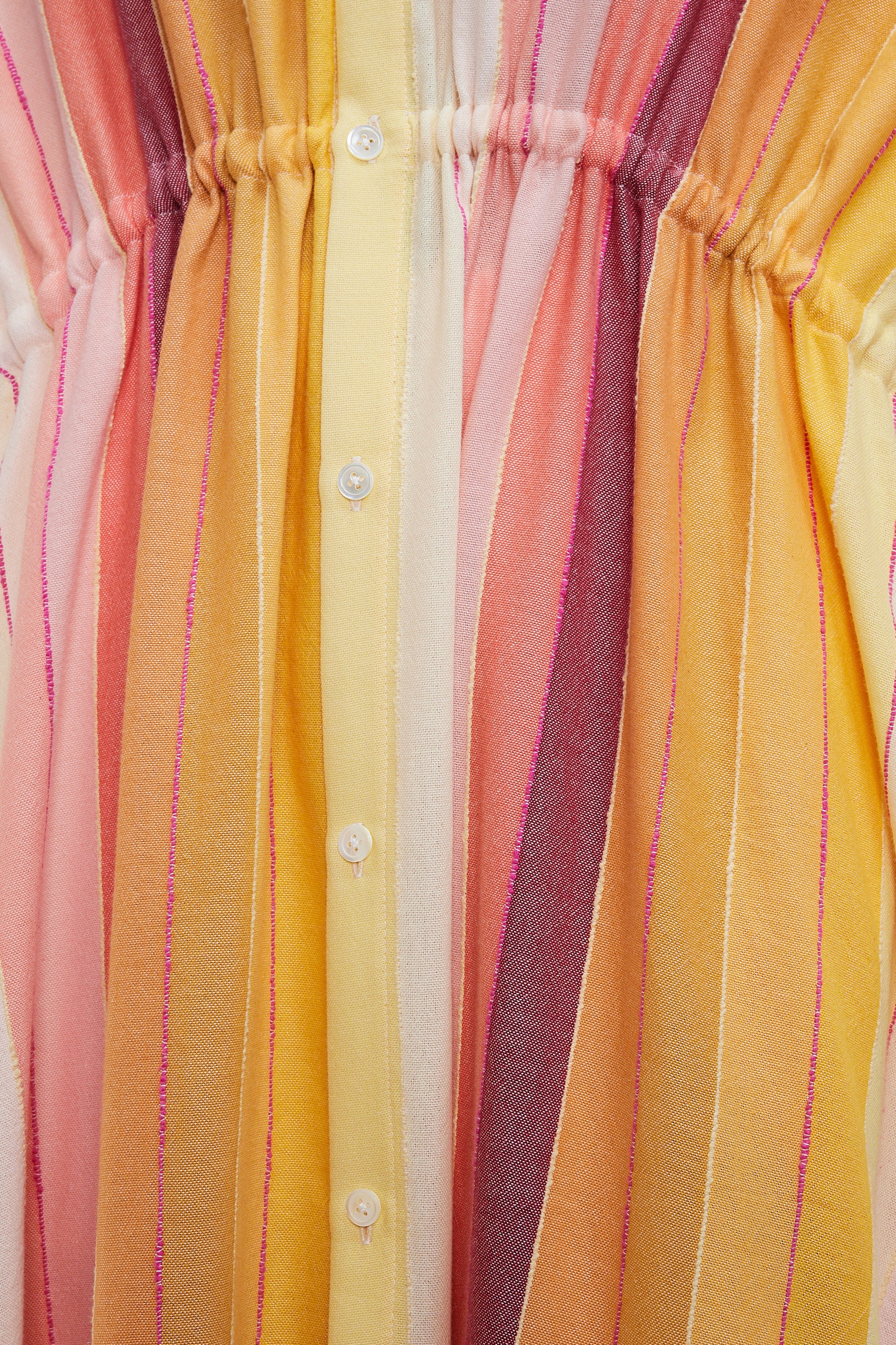 The Drawstring Shirt Dress - Stripe 81