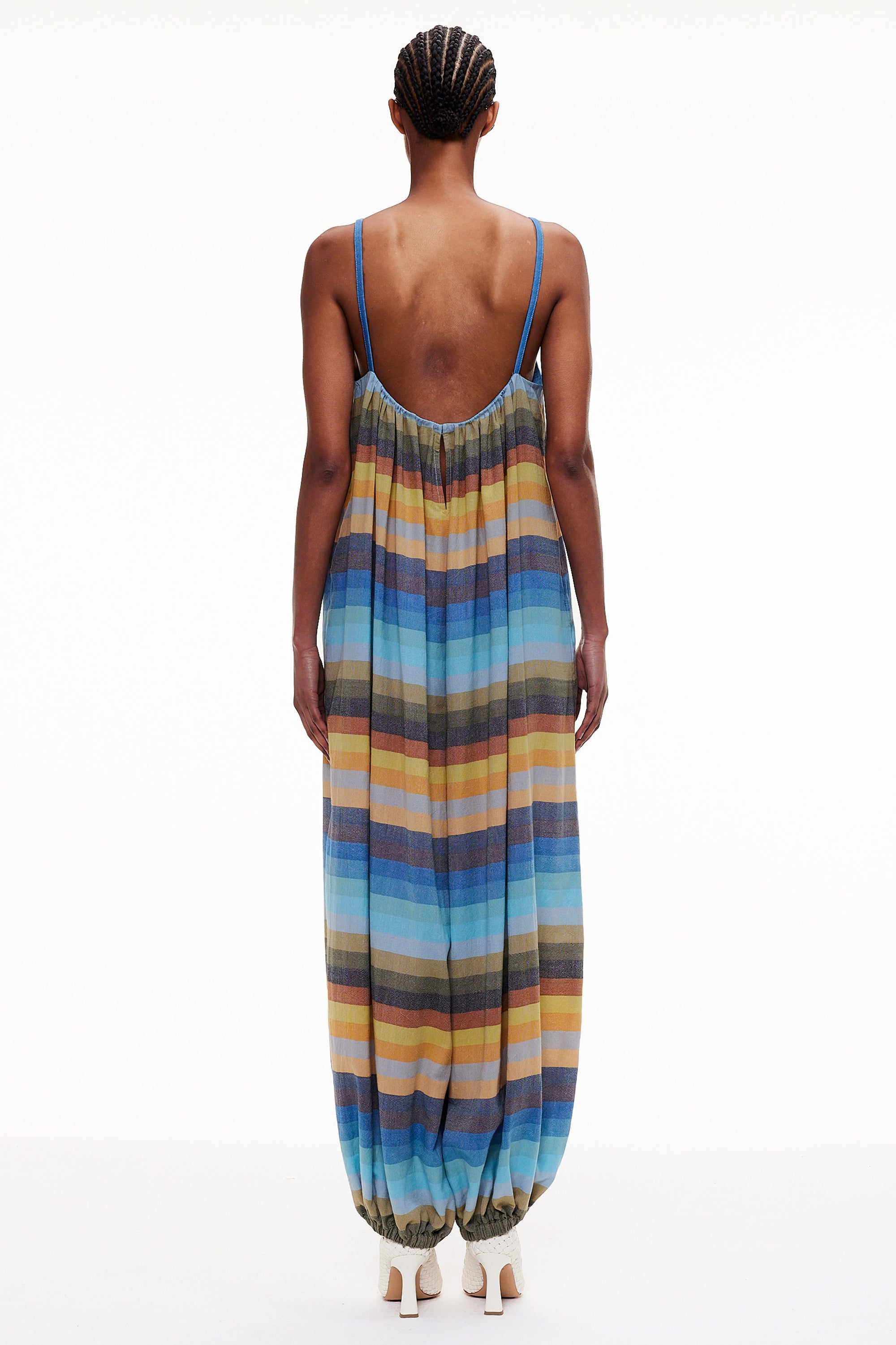 The Balloon Jumpsuit - Stripe 34