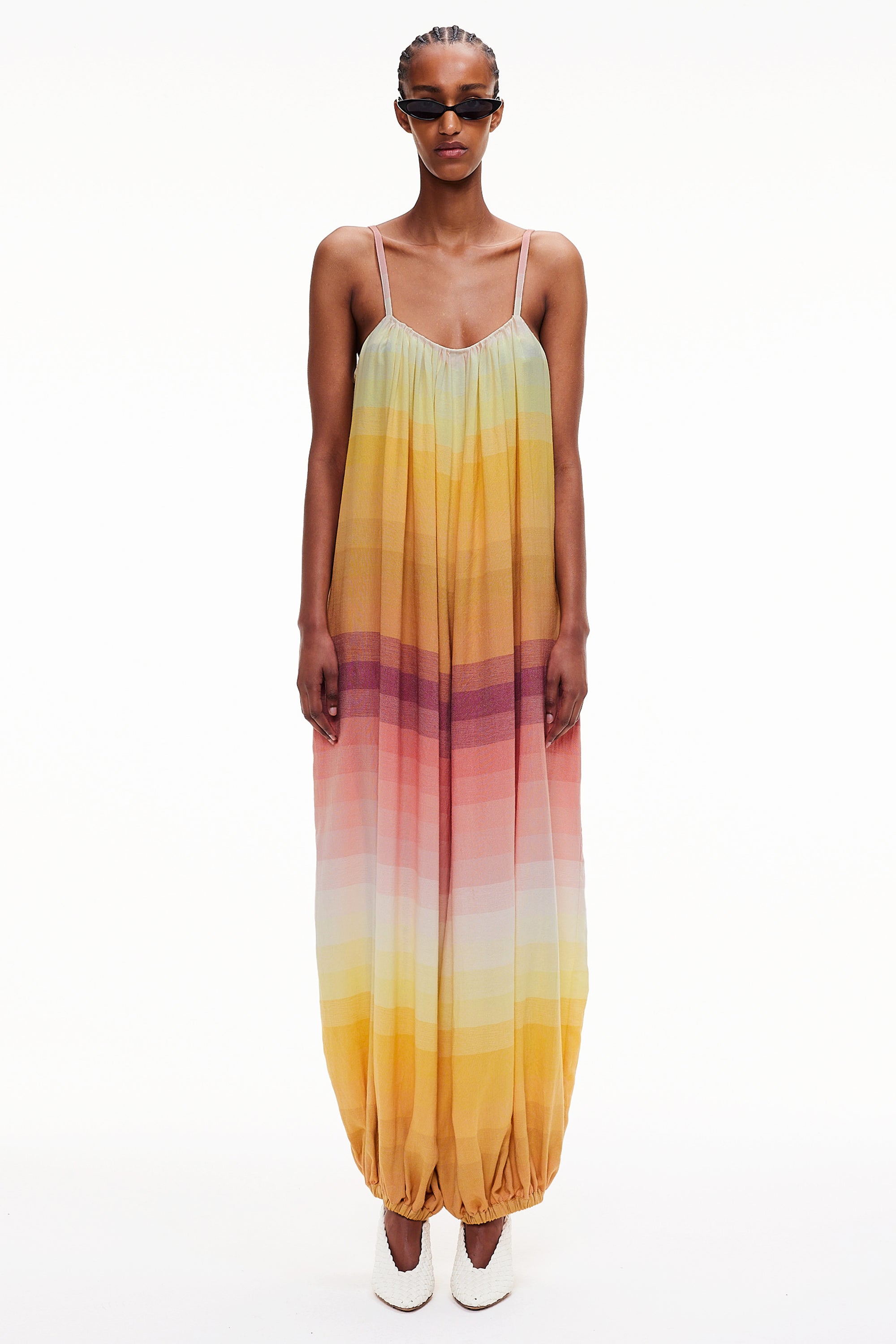 The Balloon Jumpsuit - Stripe 72