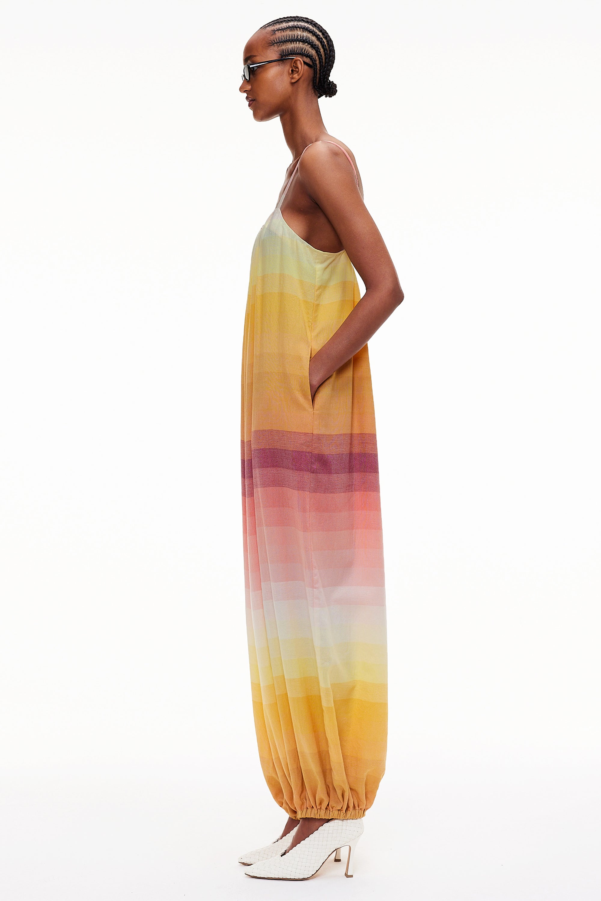 The Balloon Jumpsuit - Stripe 72