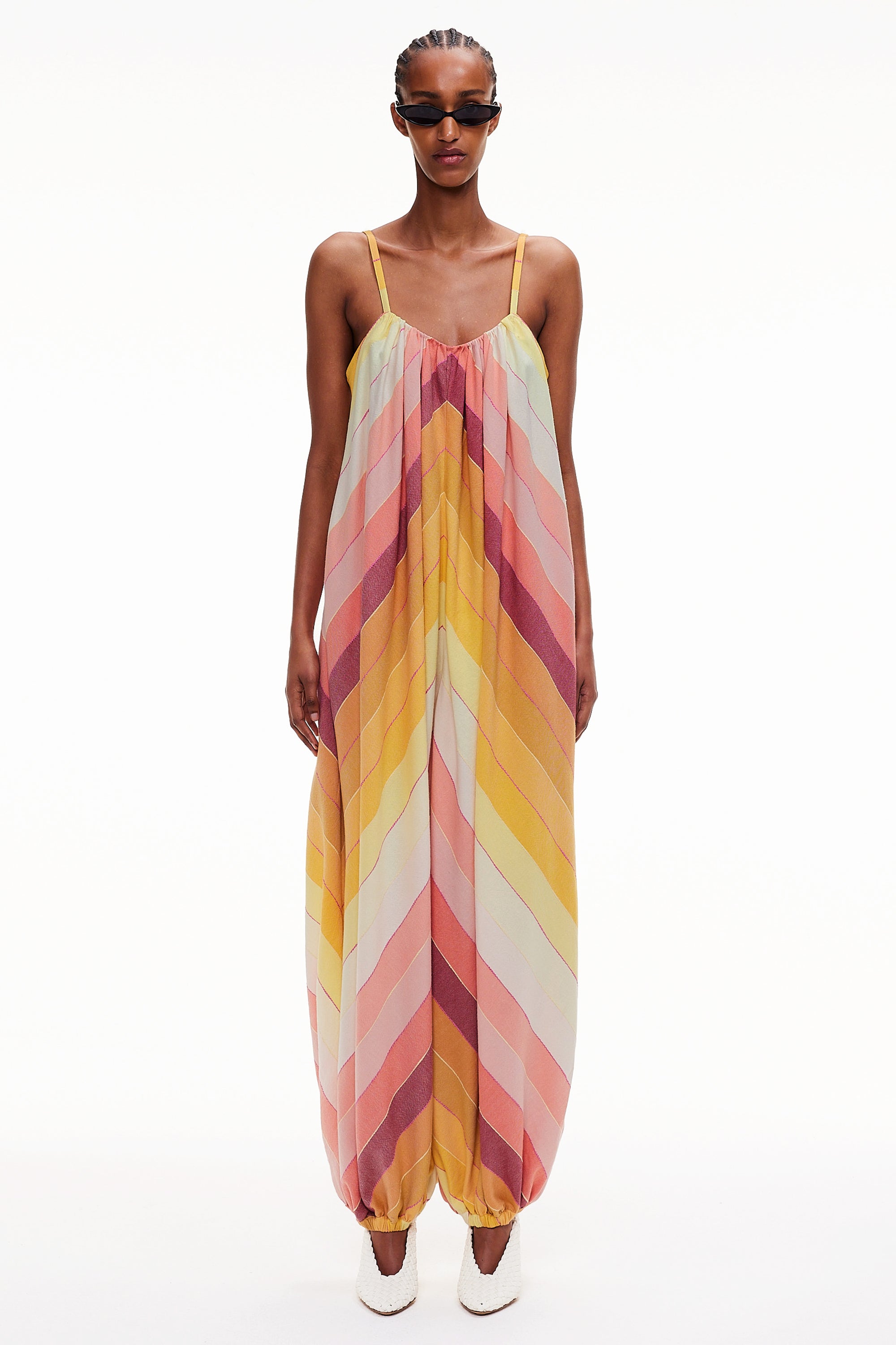 The Balloon Jumpsuit - Stripe 79