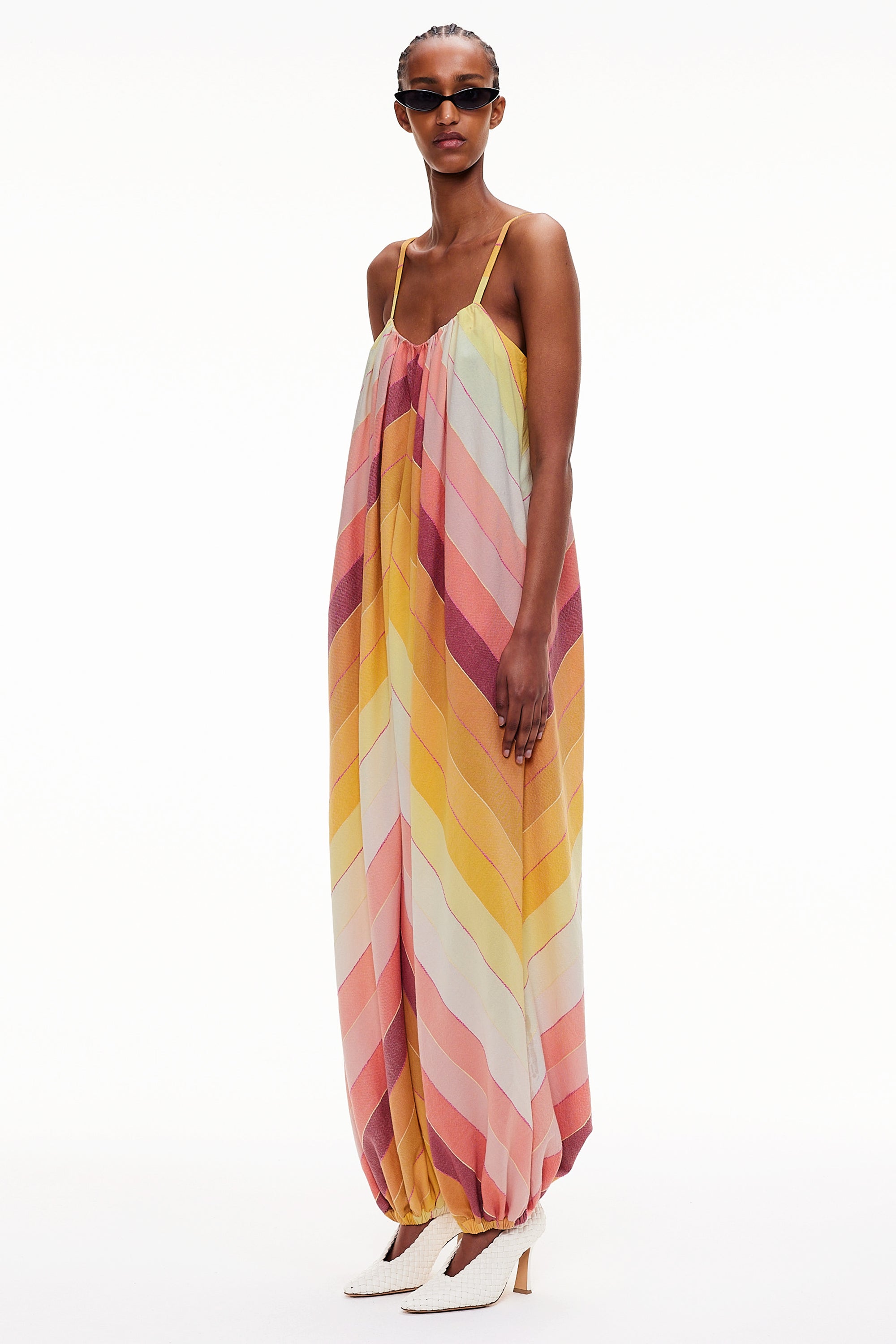 The Balloon Jumpsuit - Stripe 79