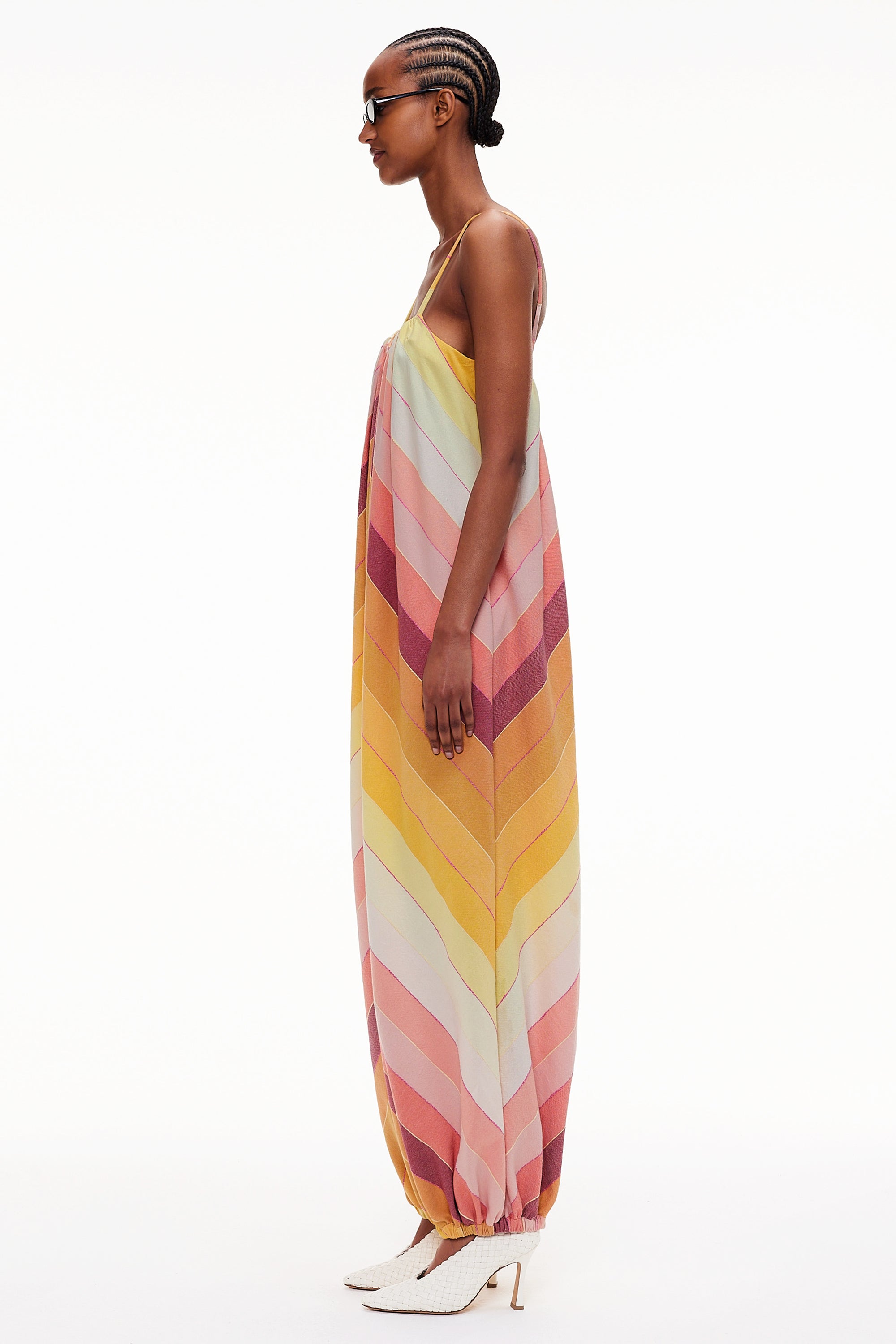 The Balloon Jumpsuit - Stripe 79