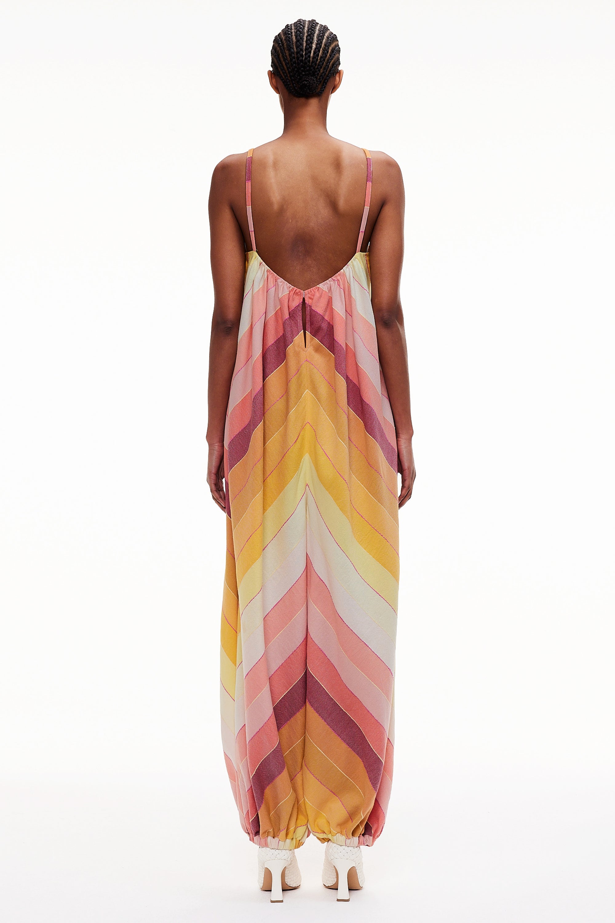The Balloon Jumpsuit - Stripe 79