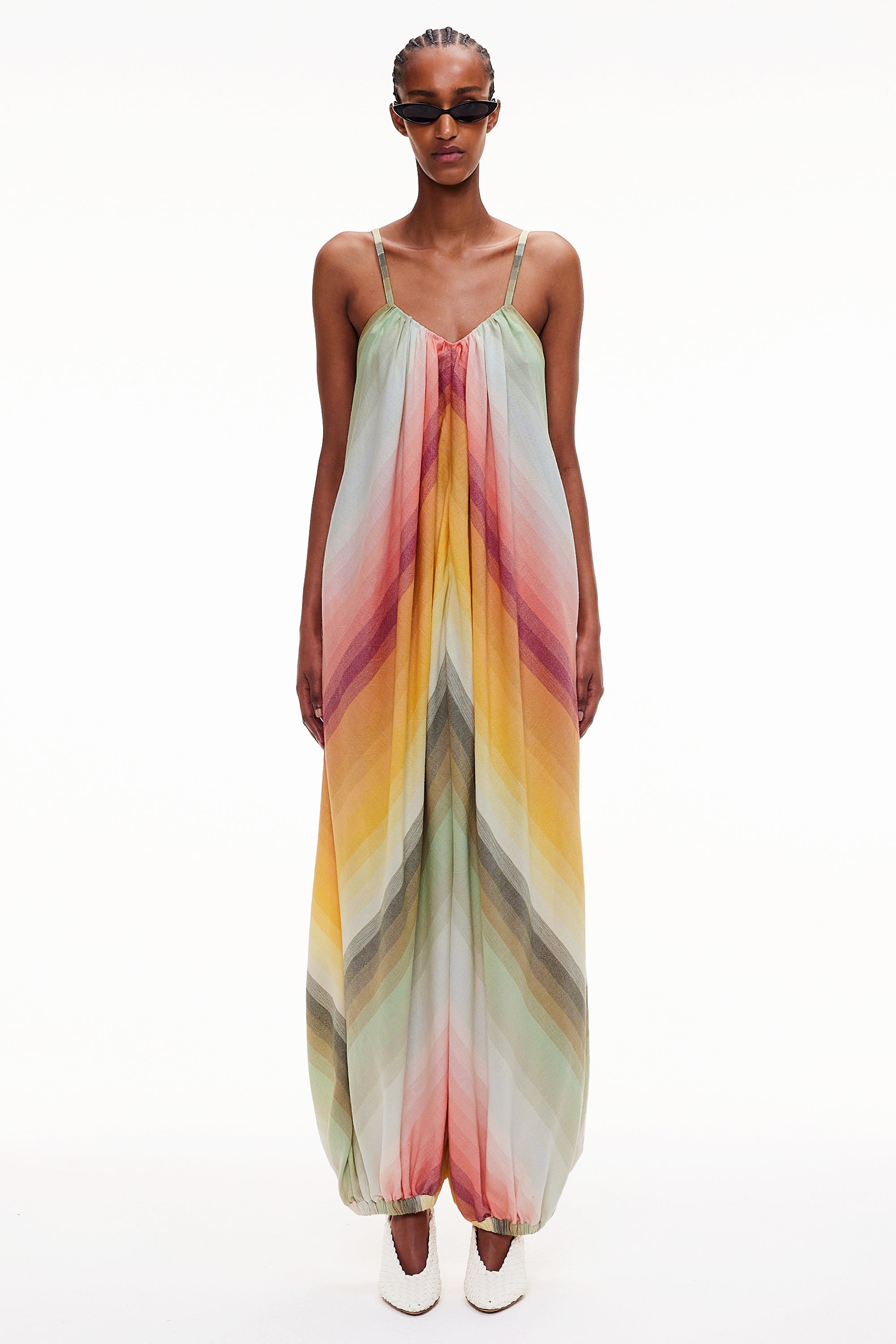 The Balloon Jumpsuit - Stripe 87