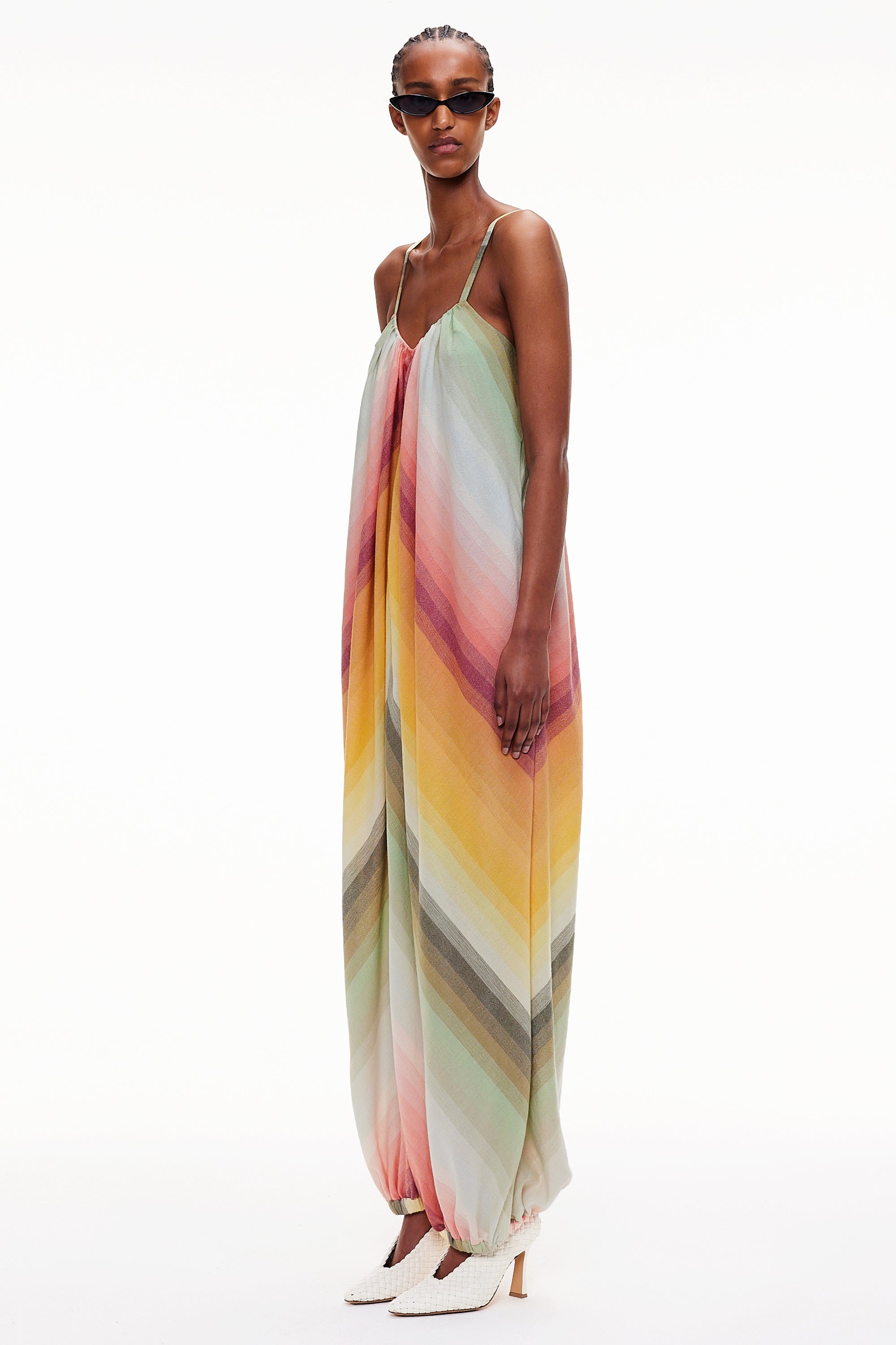 The Balloon Jumpsuit - Stripe 87