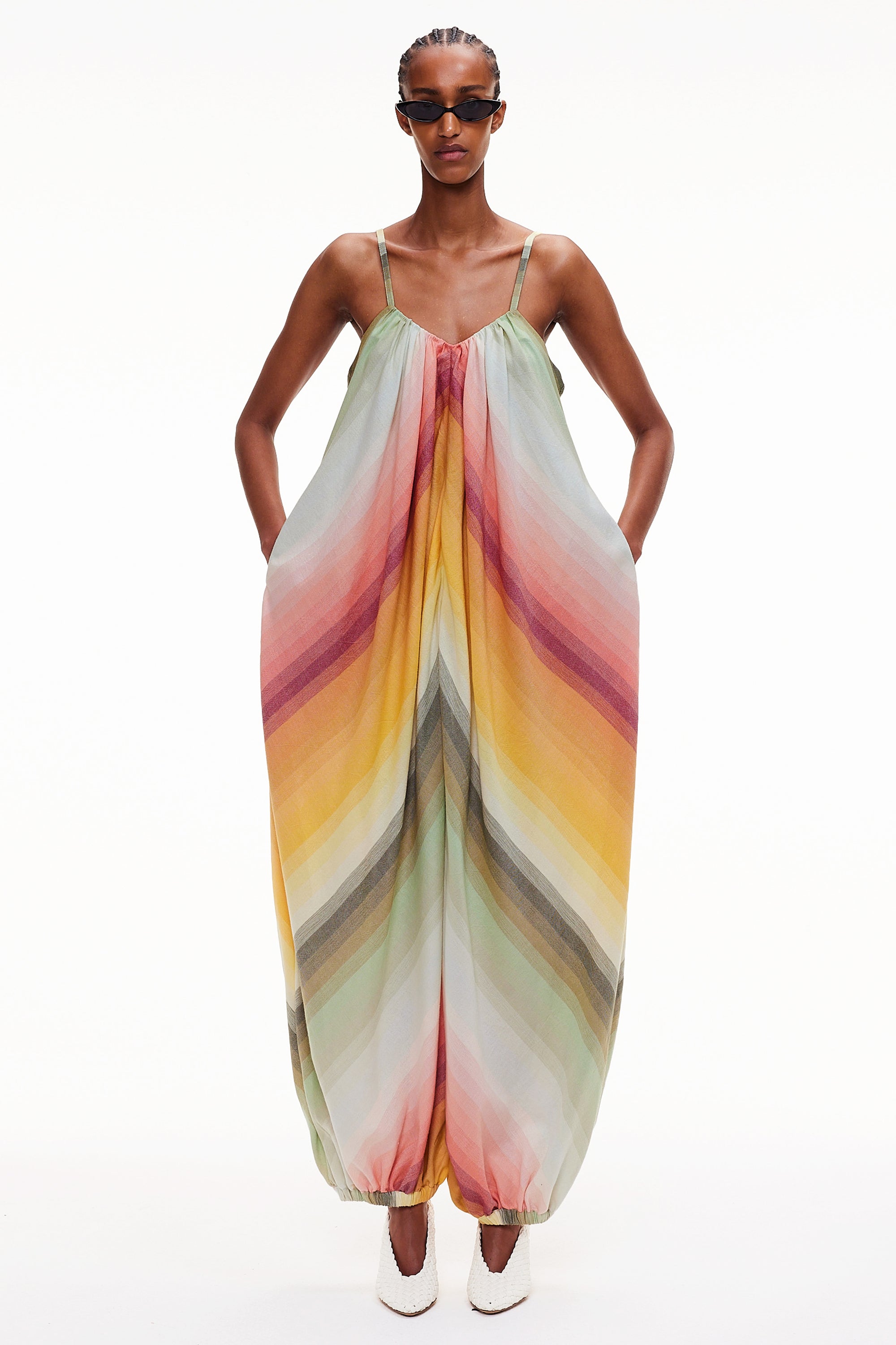 The Balloon Jumpsuit - Stripe 87