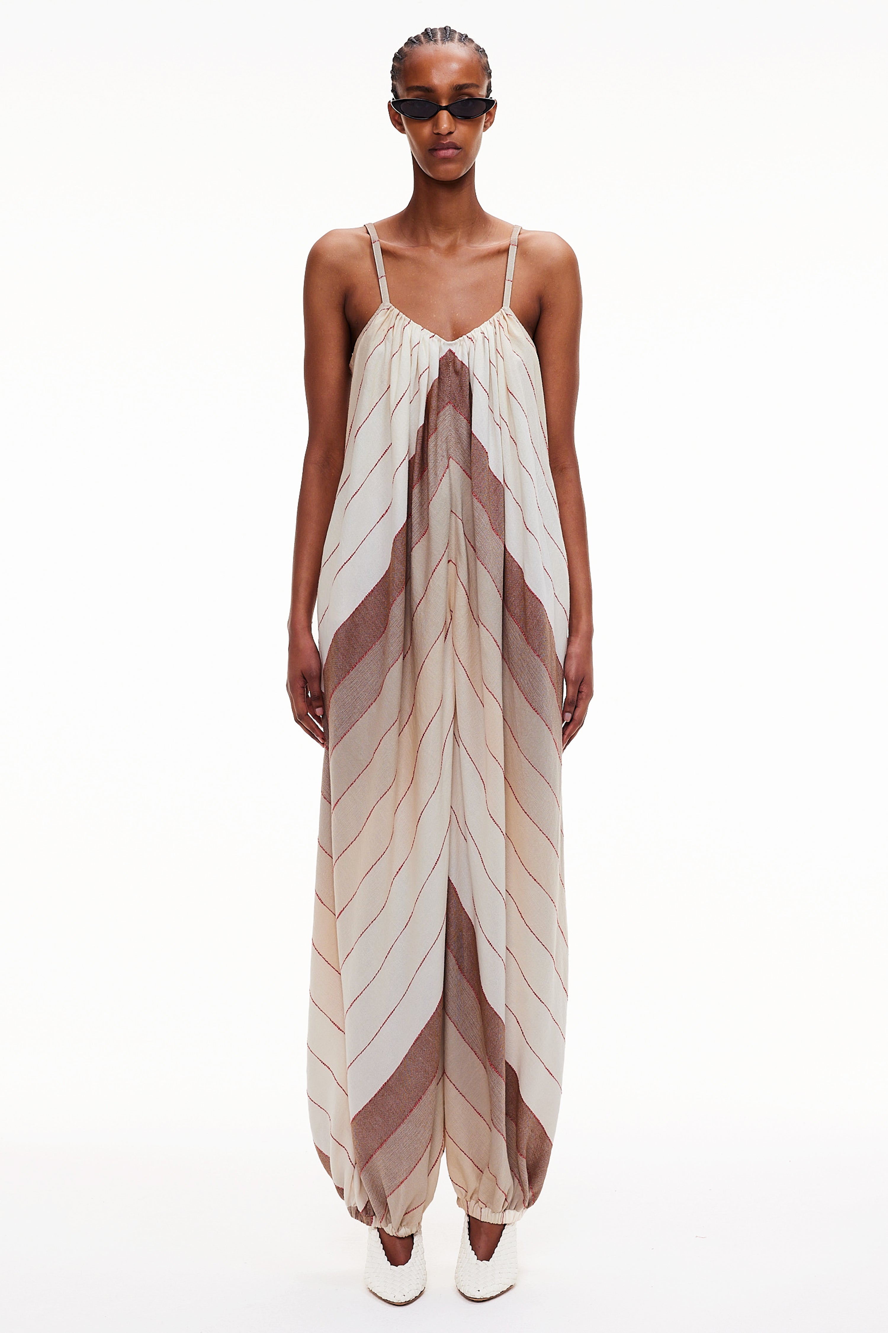 The Balloon Jumpsuit - Stripe 6