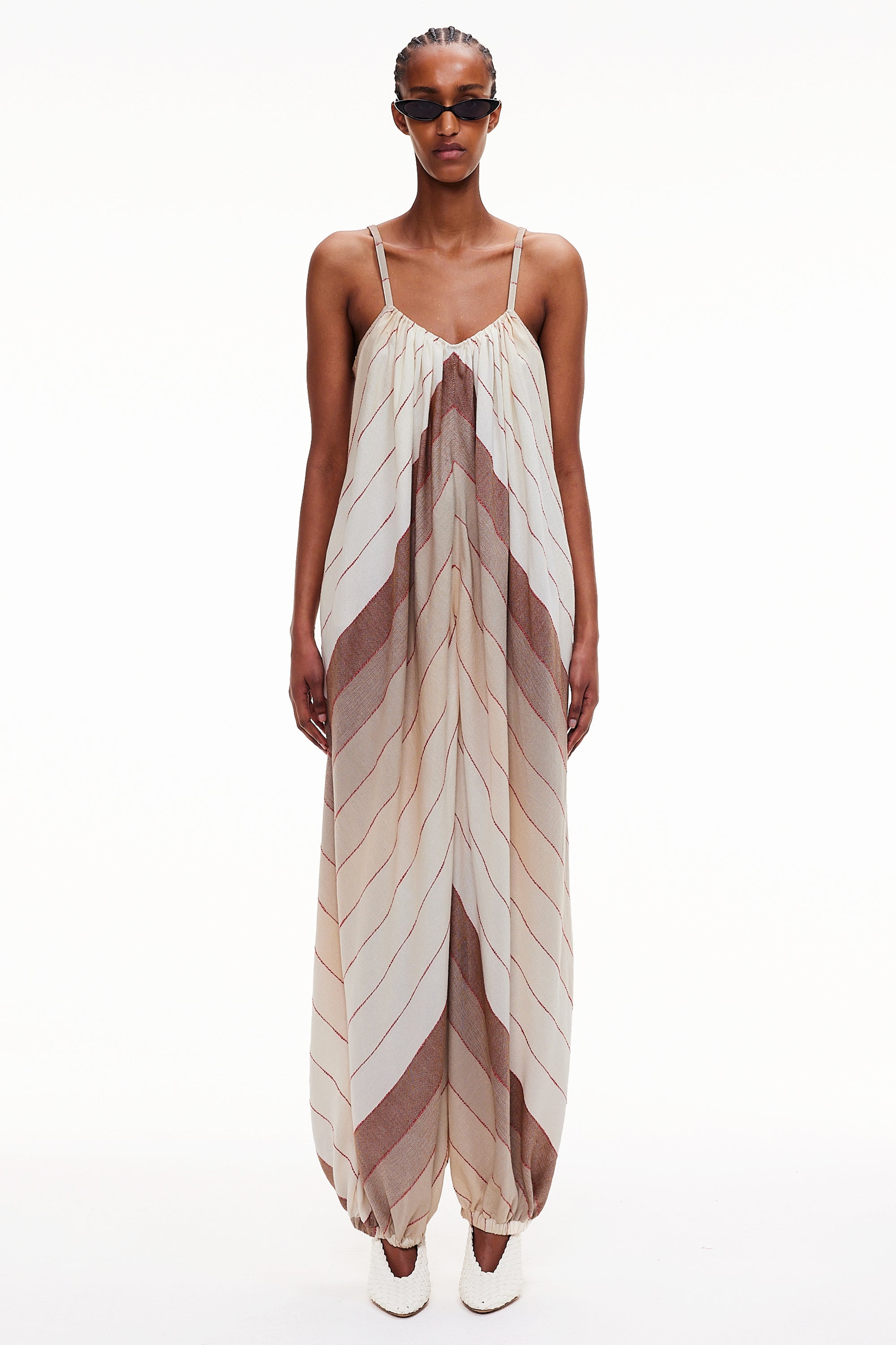 The Balloon Jumpsuit - Stripe 6