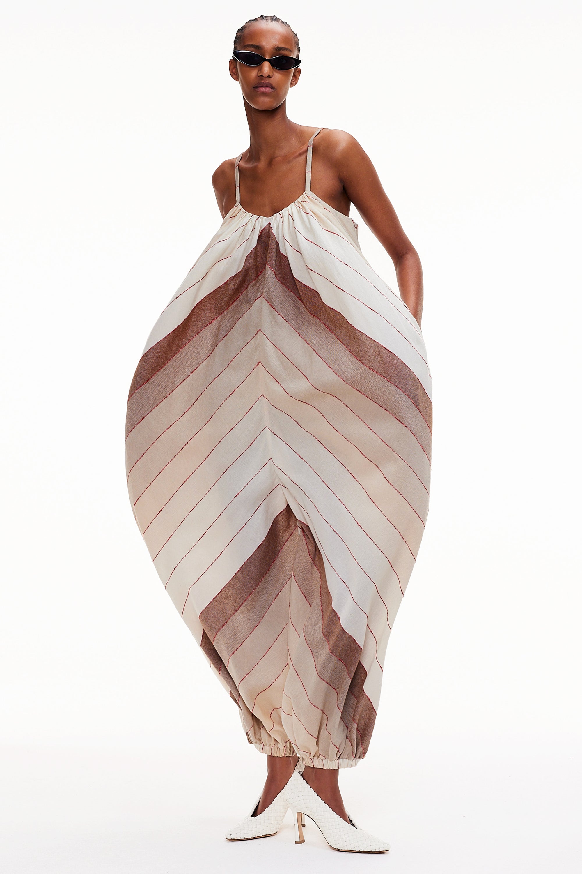 The Balloon Jumpsuit - Stripe 6
