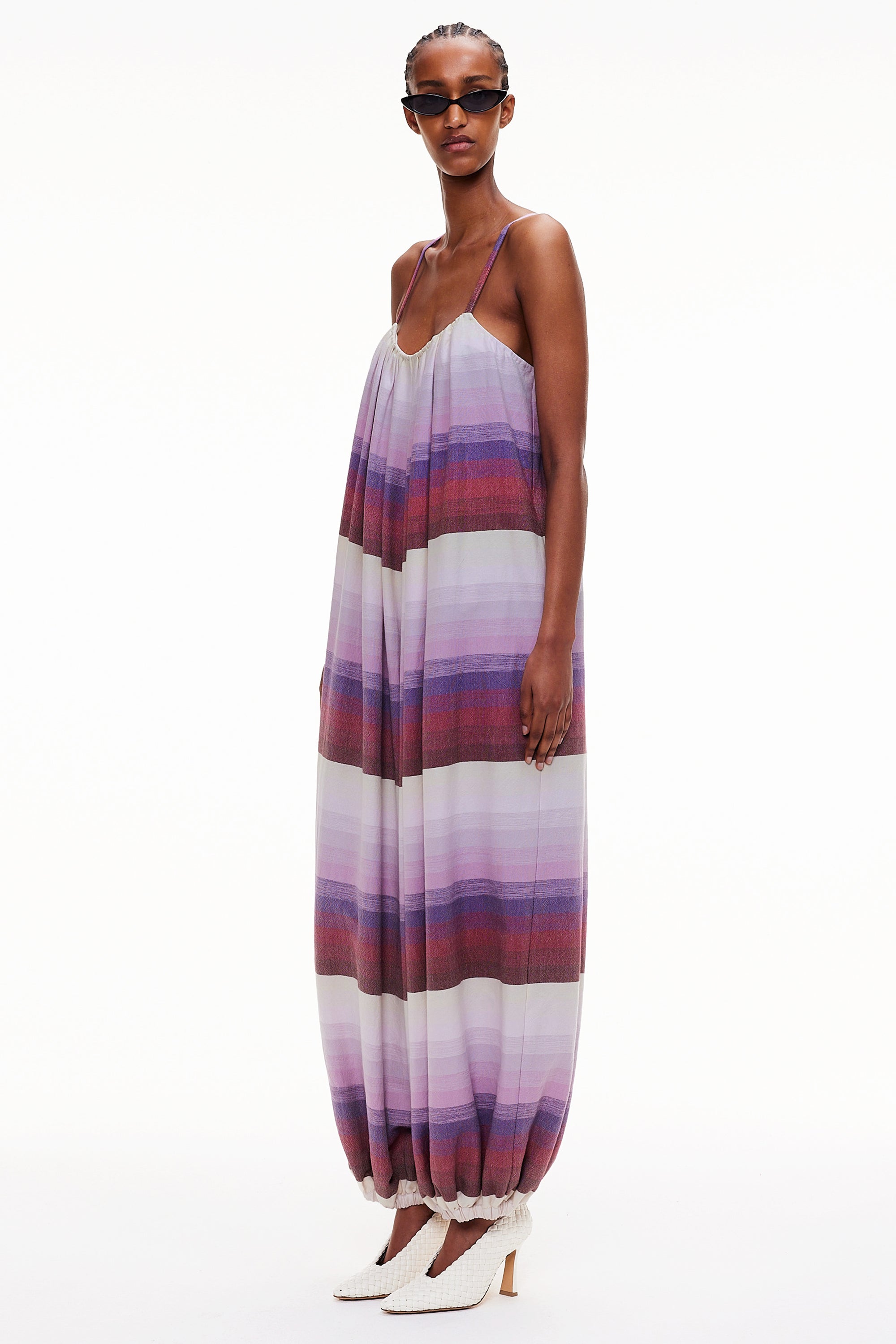 The Balloon Jumpsuit - Stripe 53