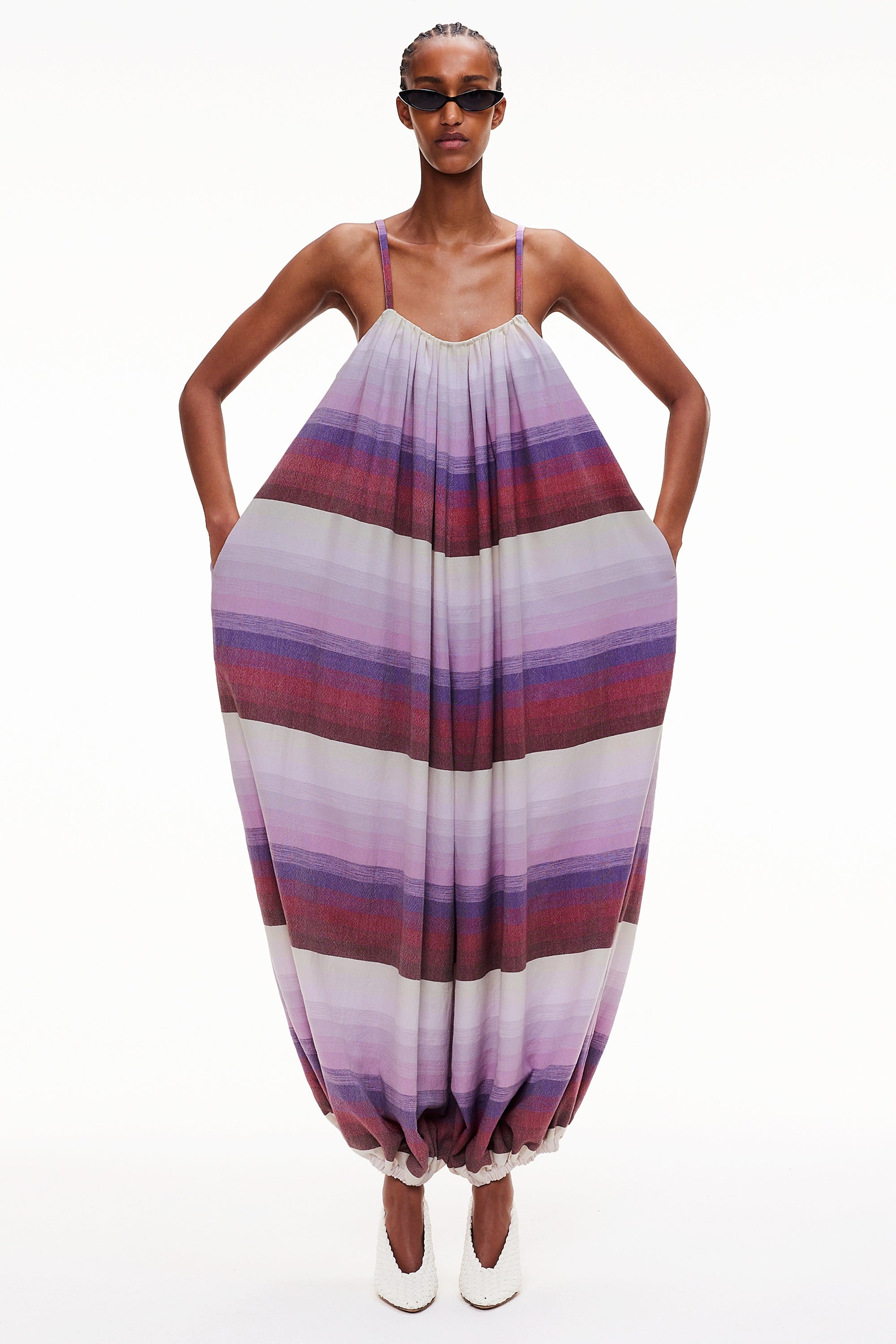 The Balloon Jumpsuit - Stripe 53