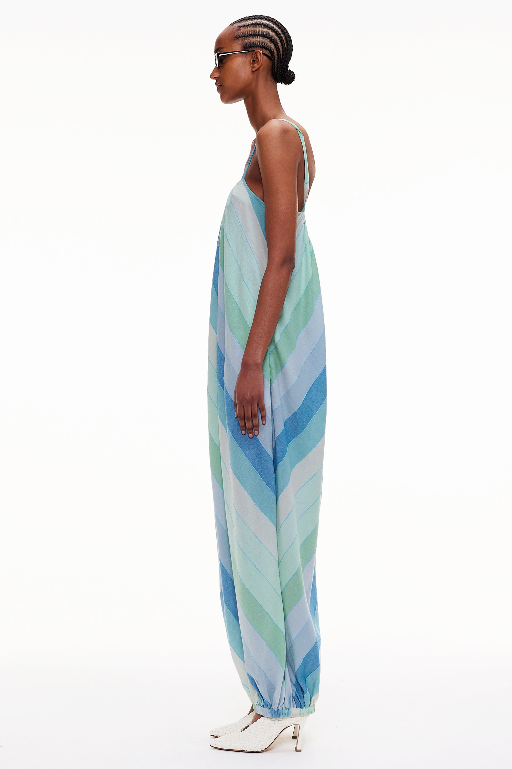 The Balloon Jumpsuit - Stripe 40