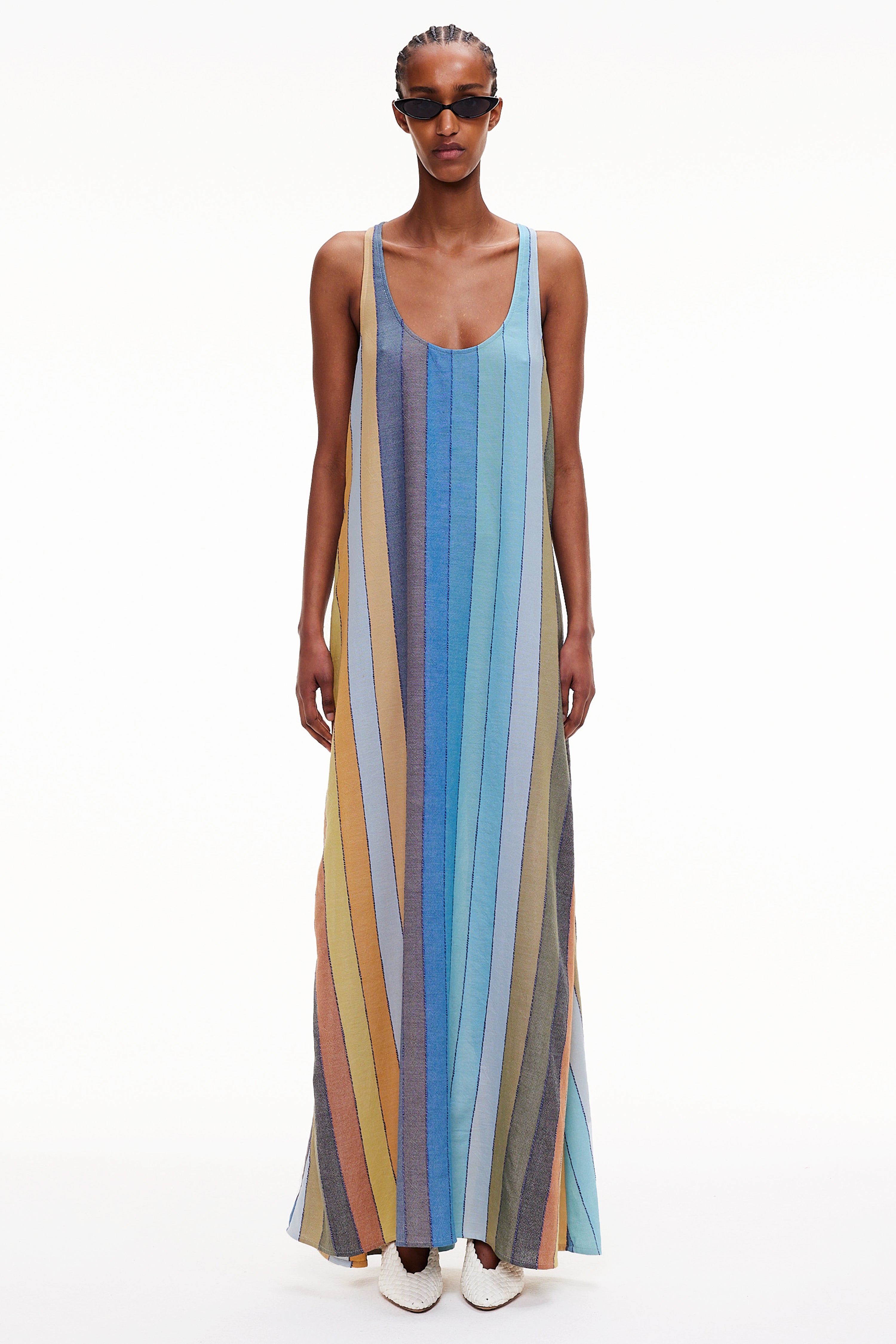 The T-Back Tank Dress - Stripe 31