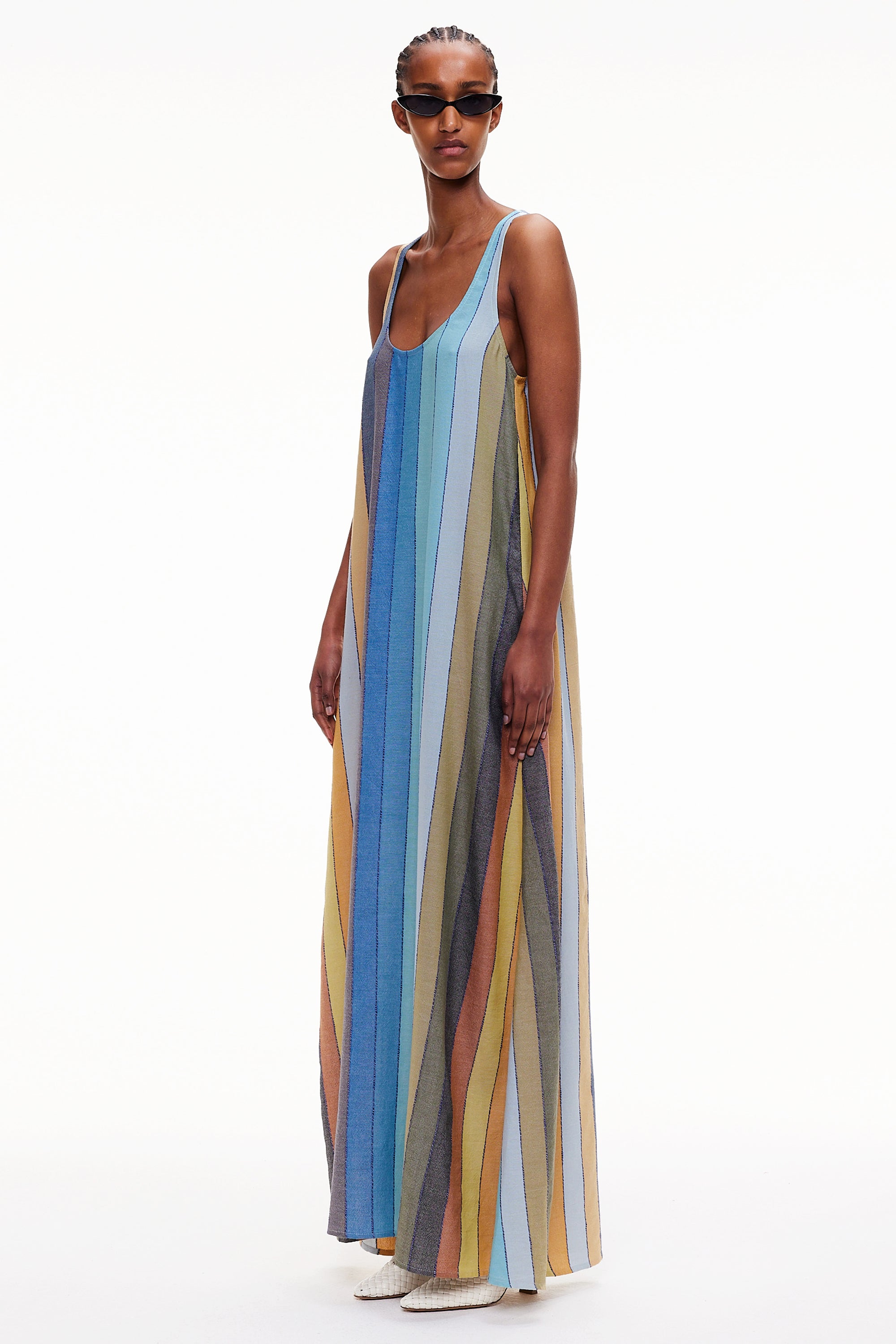The T-Back Tank Dress - Stripe 31