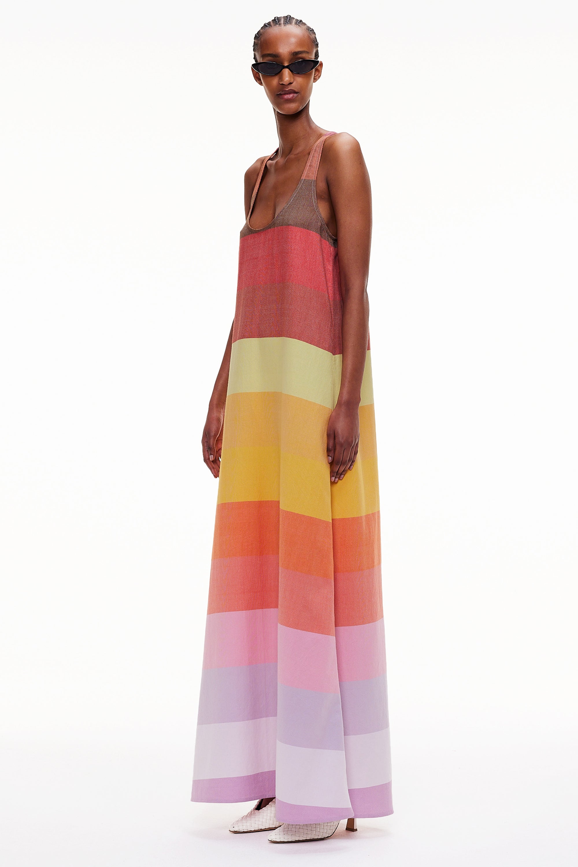 The T-Back Tank Dress - Stripe 66