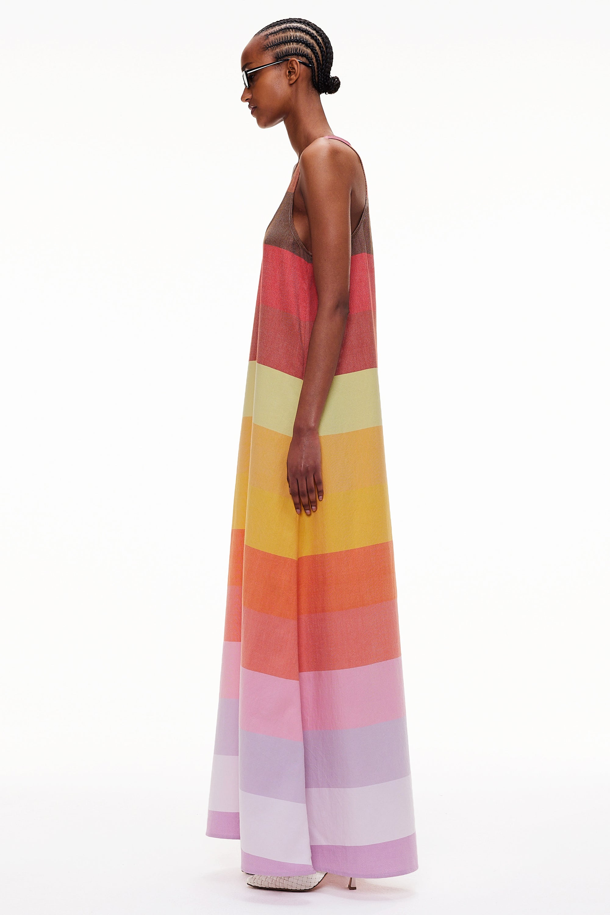 The T-Back Tank Dress - Stripe 66