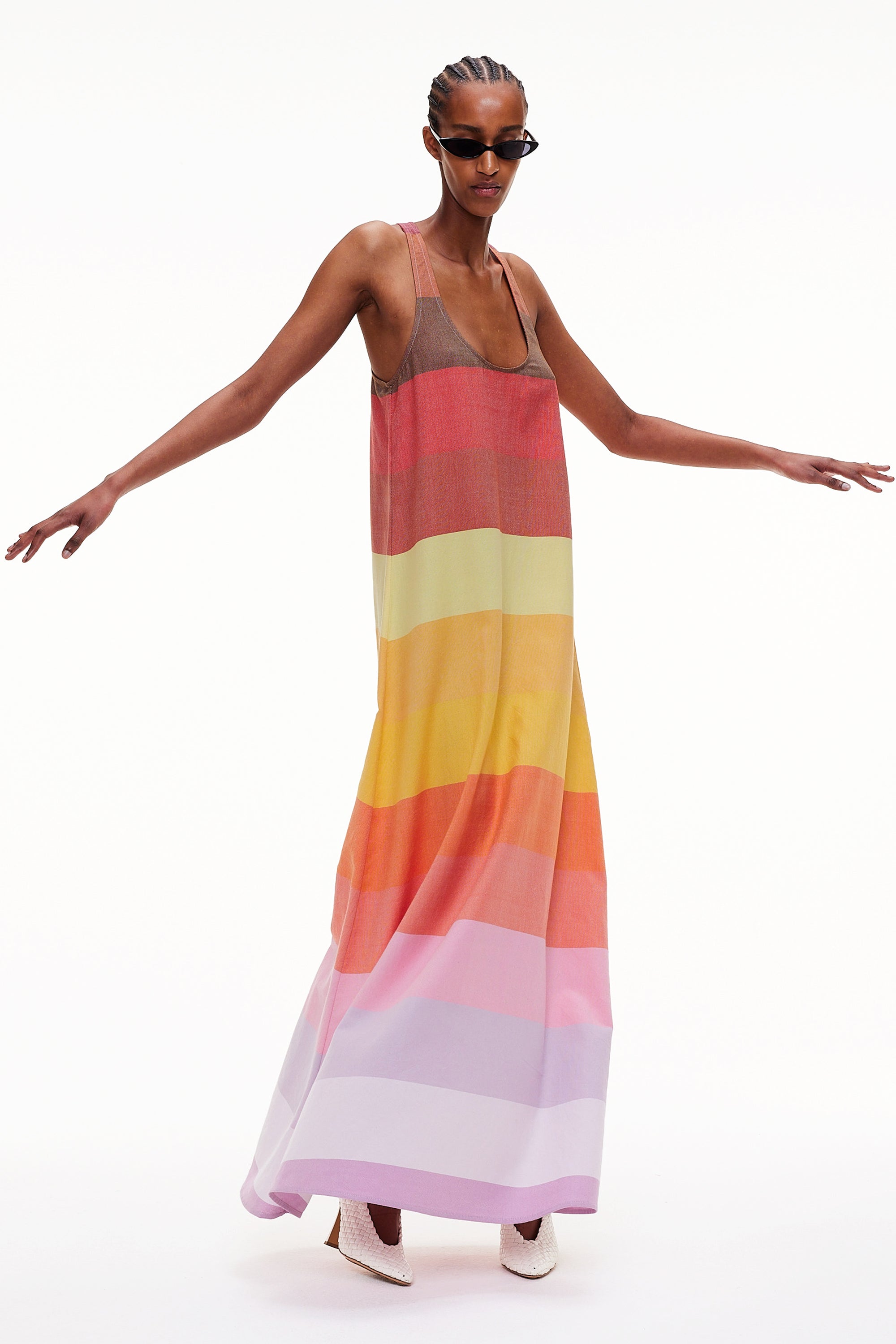 The T-Back Tank Dress - Stripe 66