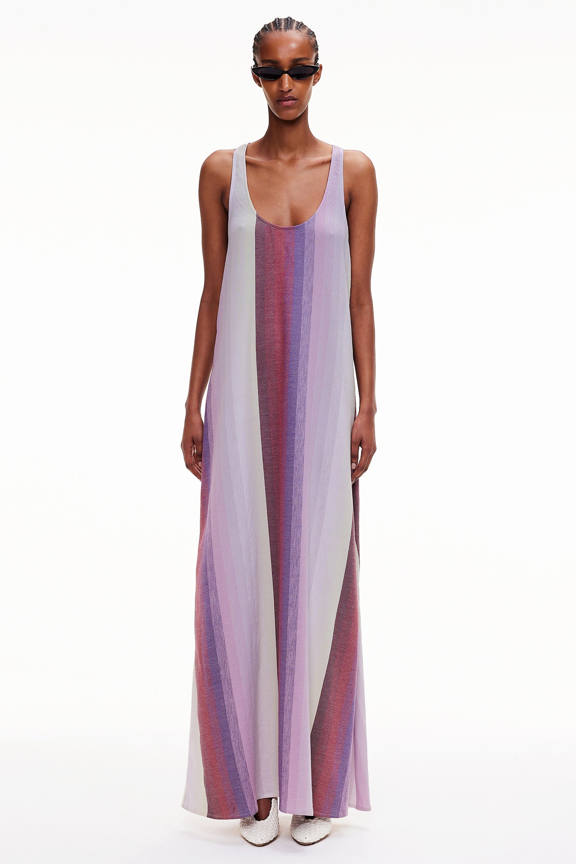 The T-Back Tank Dress - Stripe 53