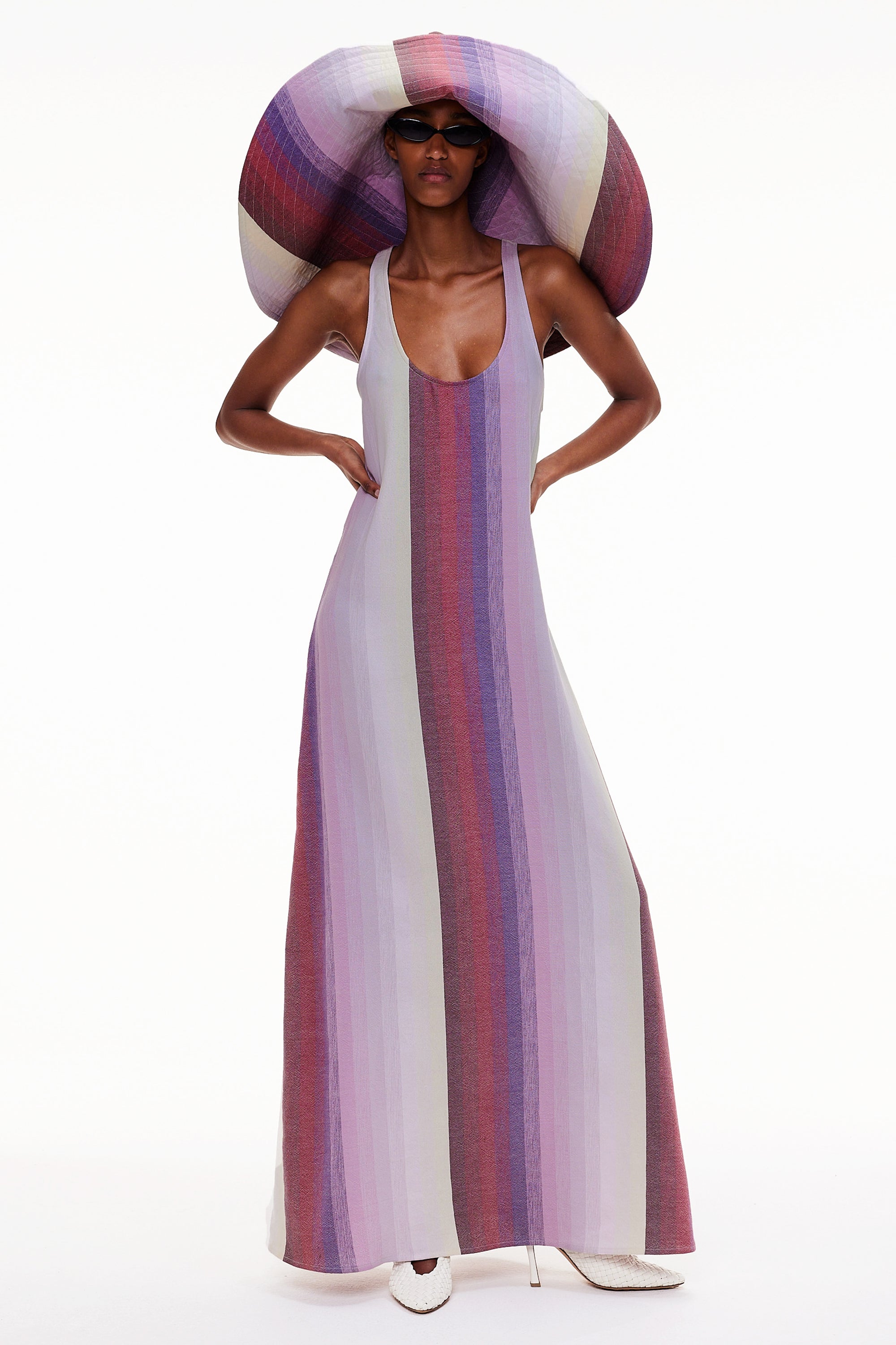 The T-Back Tank Dress - Stripe 53
