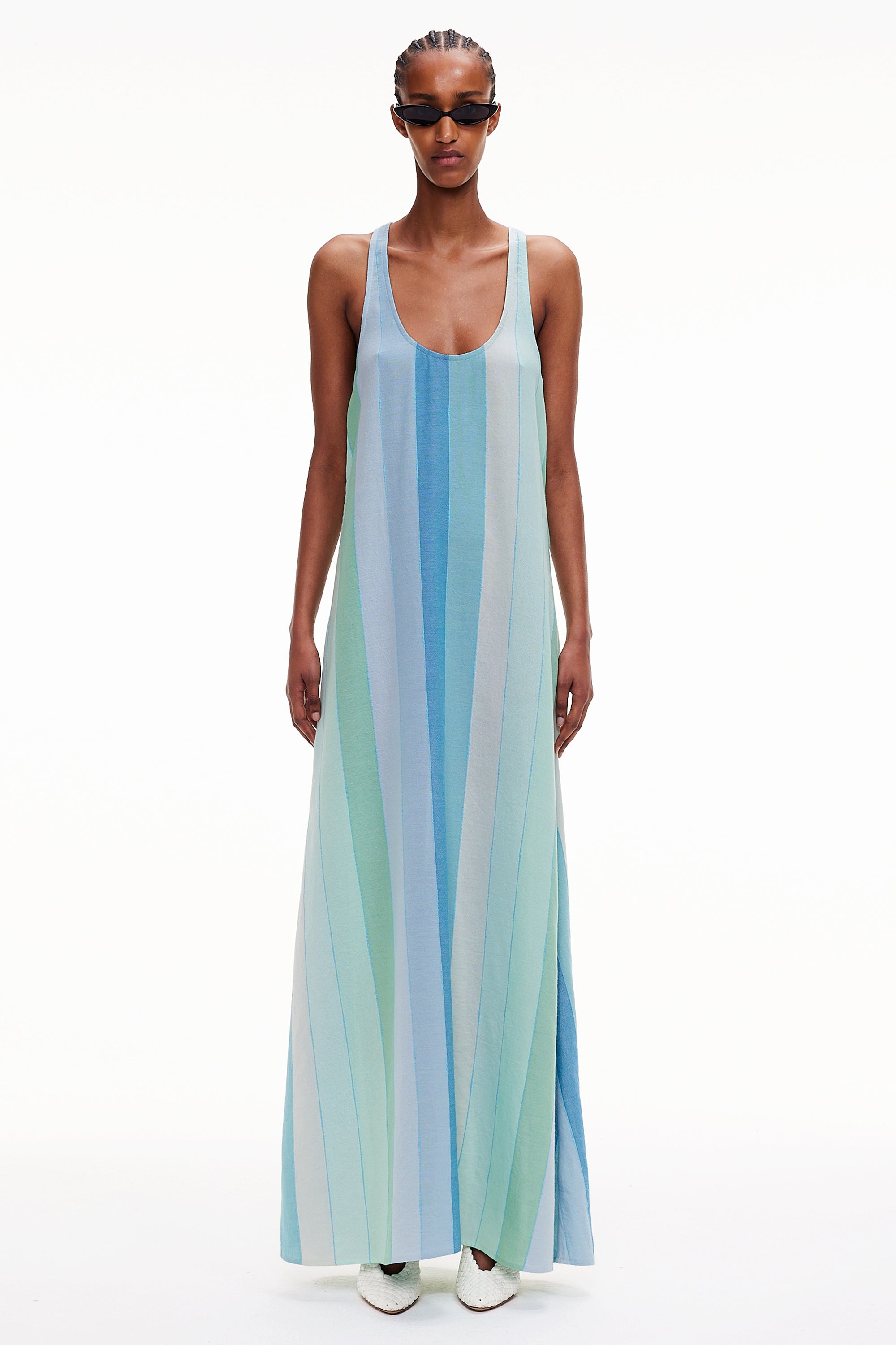 The T-Back Tank Dress - Stripe 42 Marrakshi Life The T-Back Tank Dress - Stripe 42 Marrakshi Life